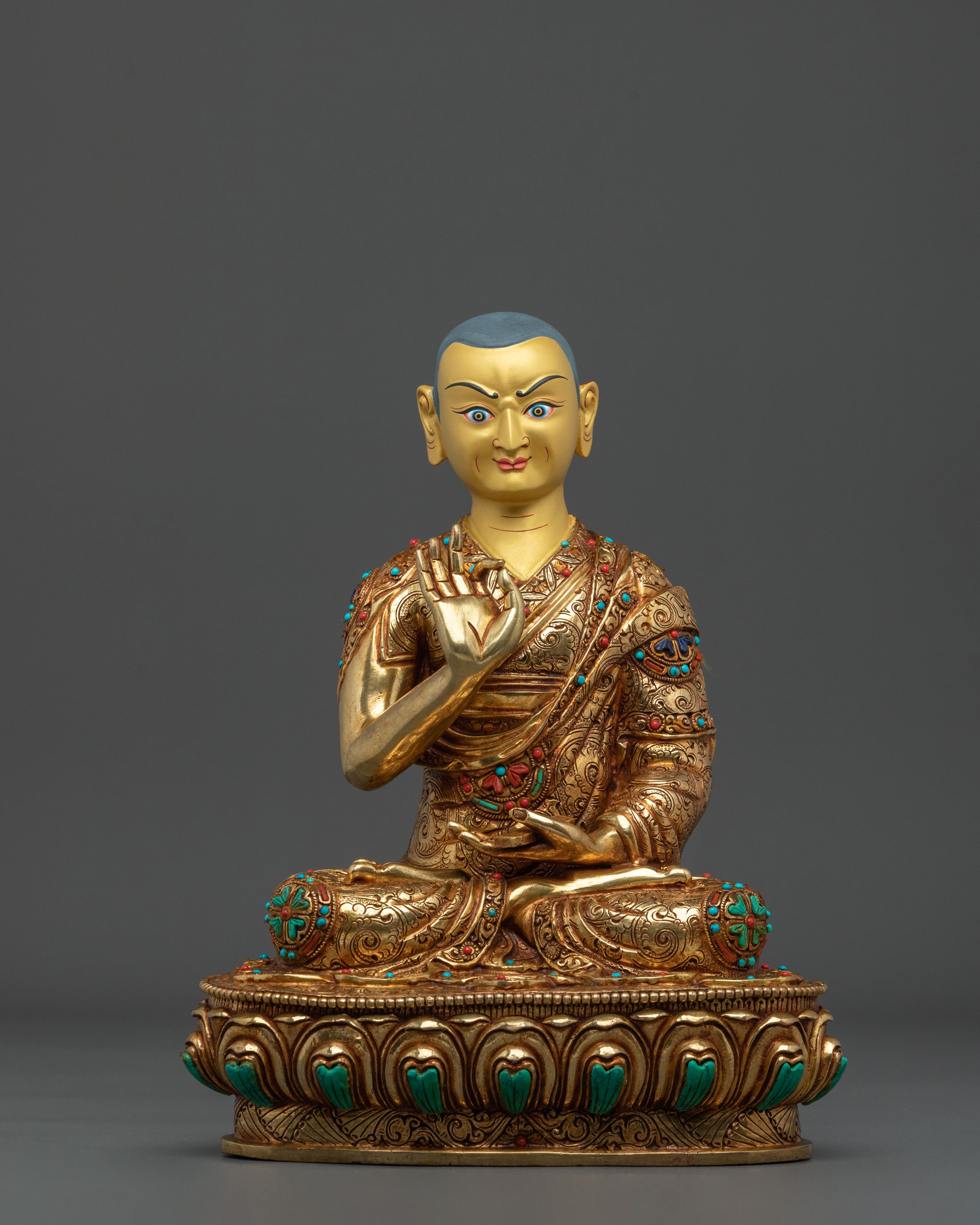 Disciples of Tsongkhapa Sacred Statue | Guardians of the Gelug Lineage