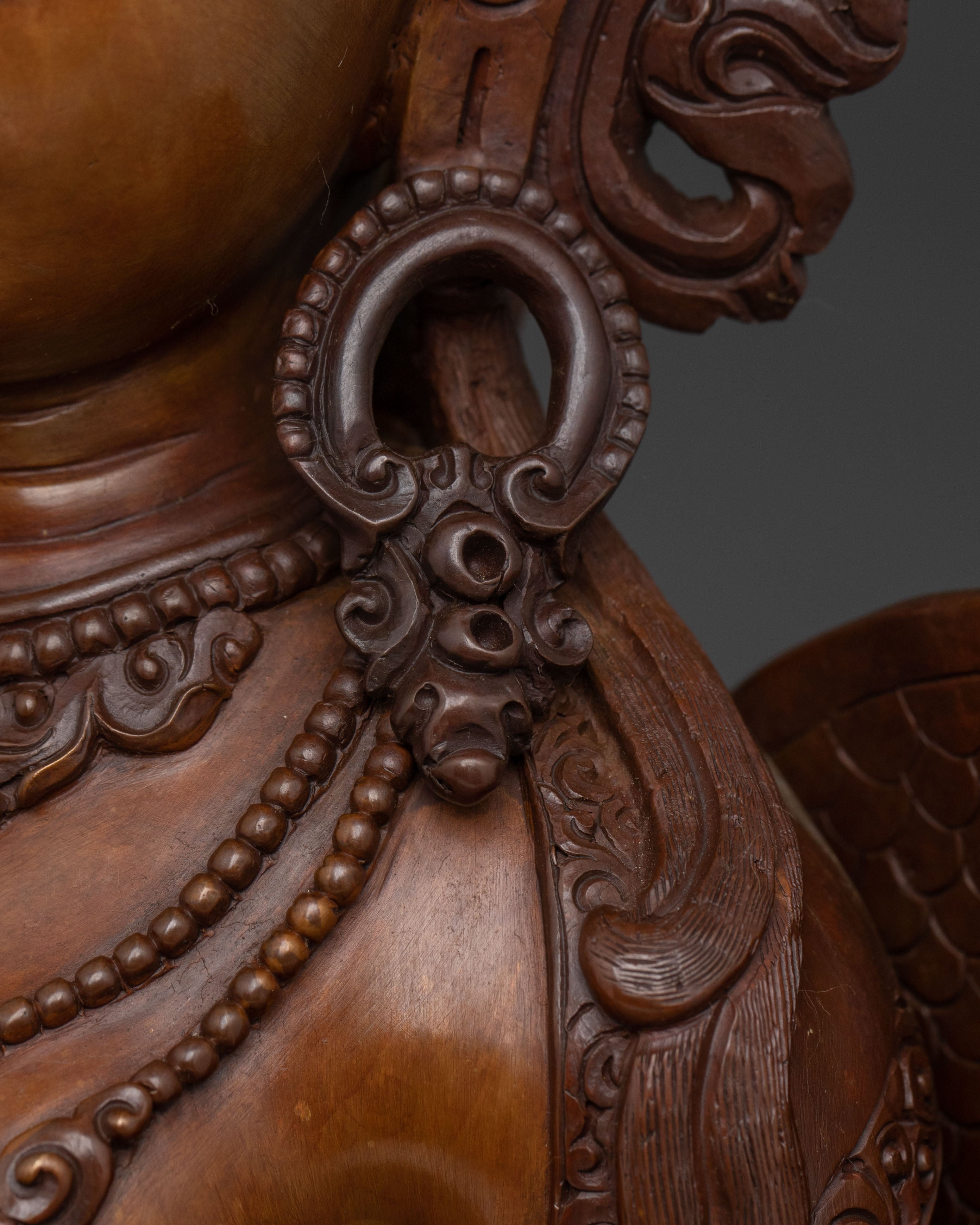 Oxidized Copper Nagkanya Sculpture | Spiritual Decor