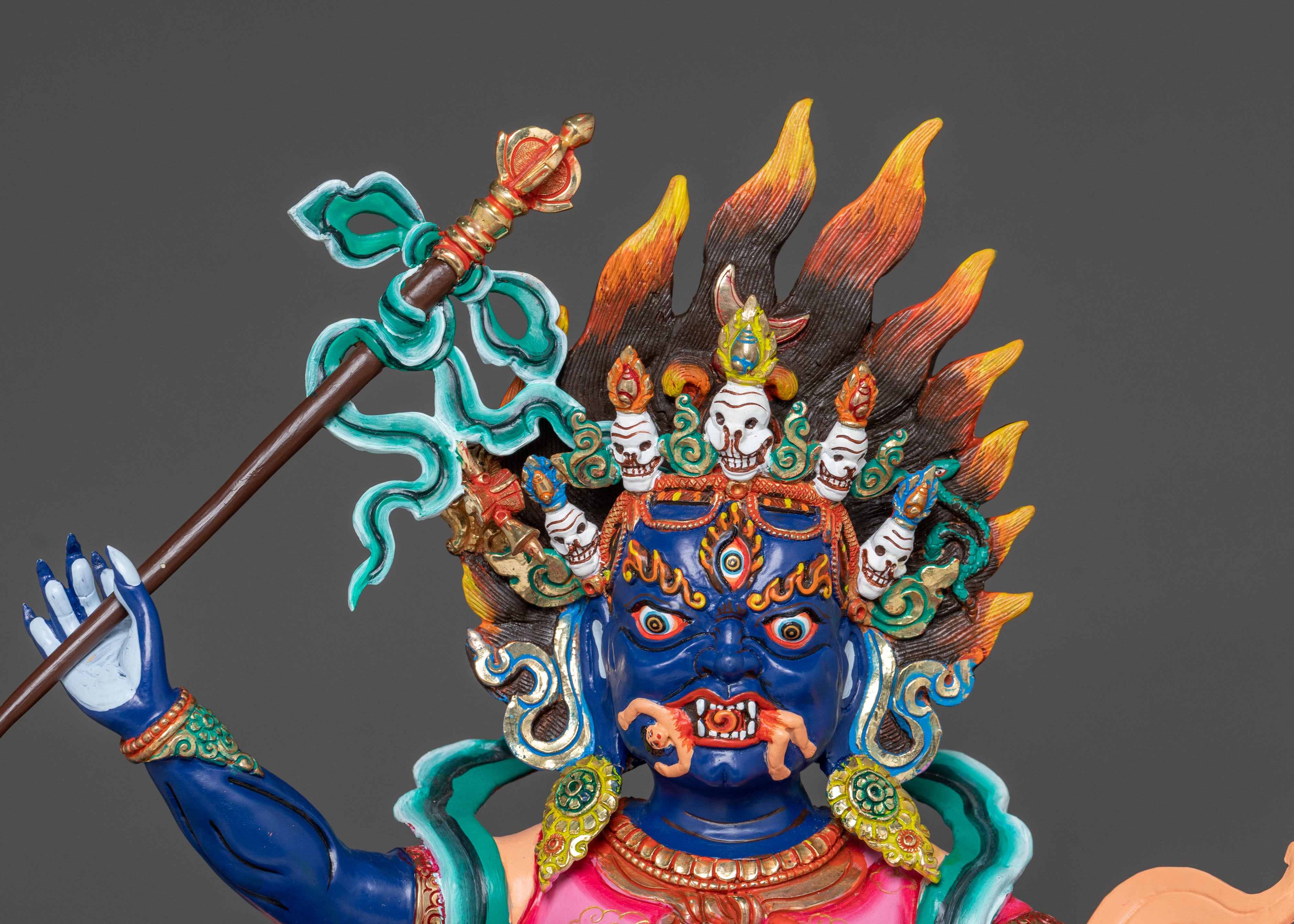 Palden Lhamo Statue: Buddhist Protector of Wisdom & Courage
