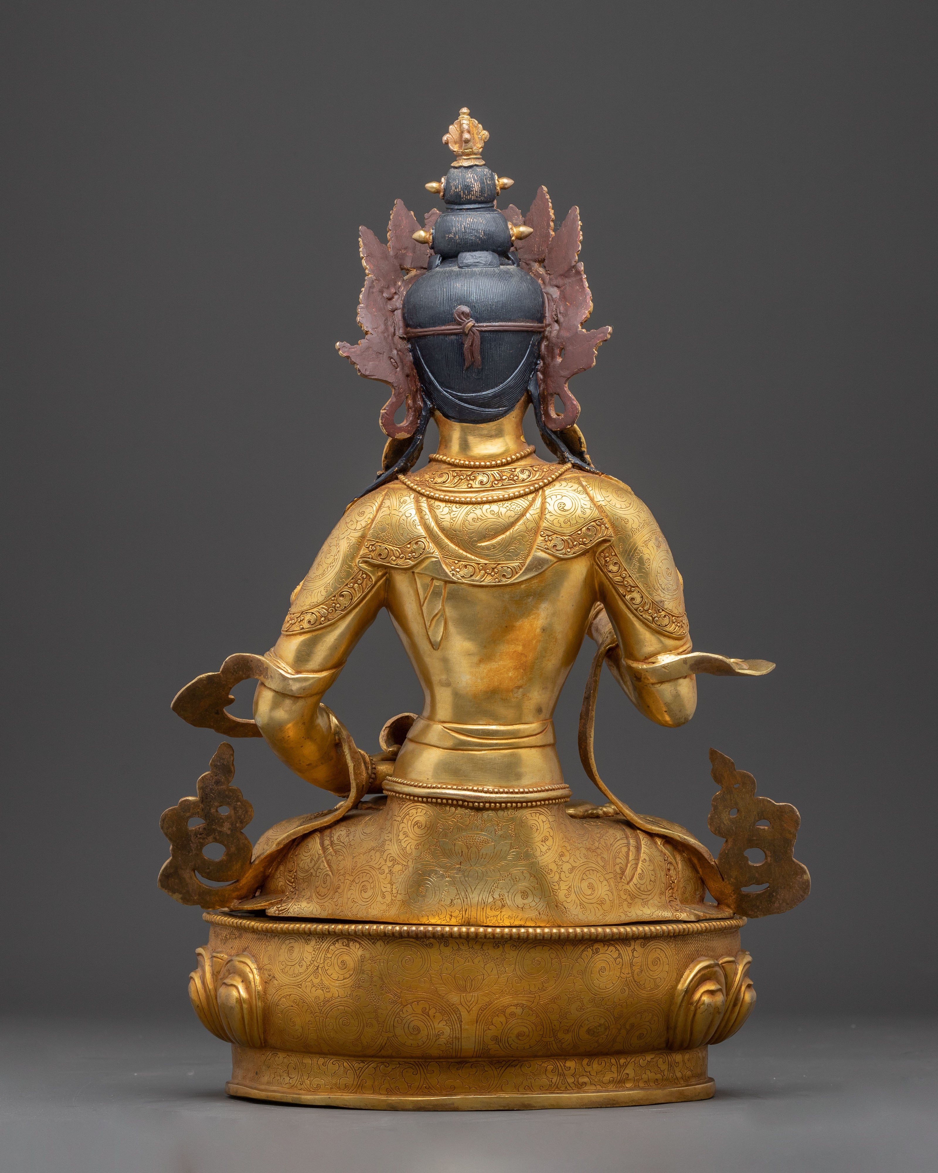 Vajrasattva Statue: Purification Deity | Himalayan Golden Sculpture