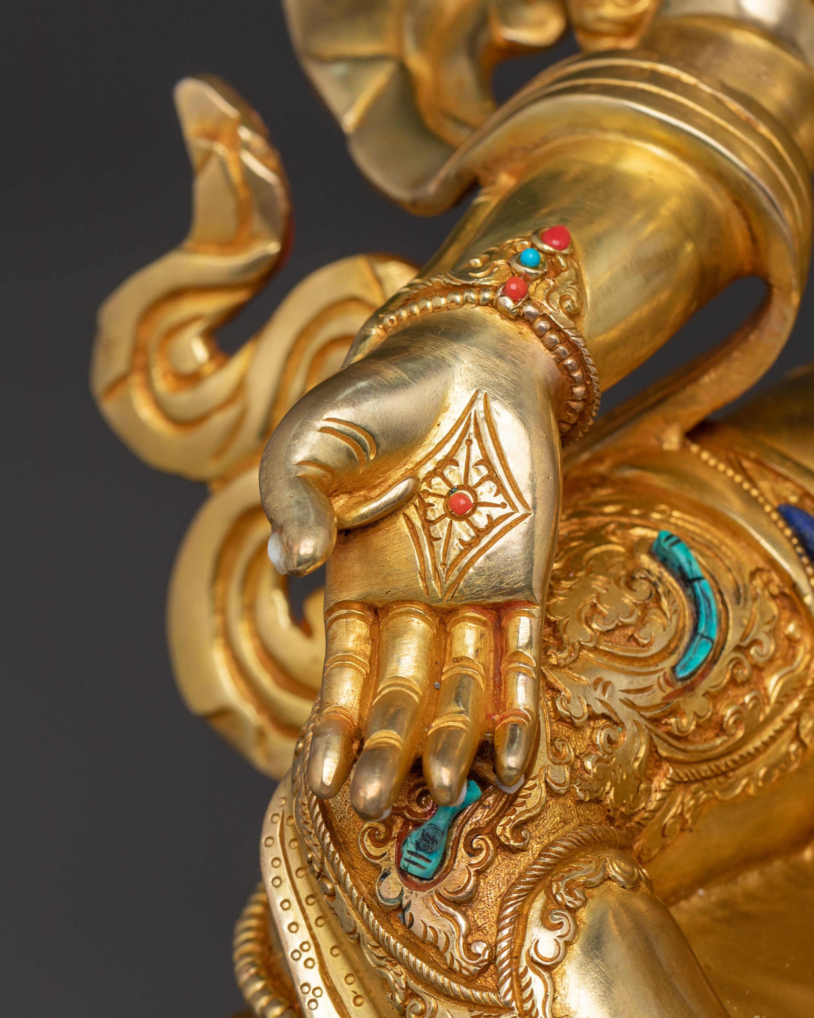 Protector Green Tara Traditional Statue | Altar Decor