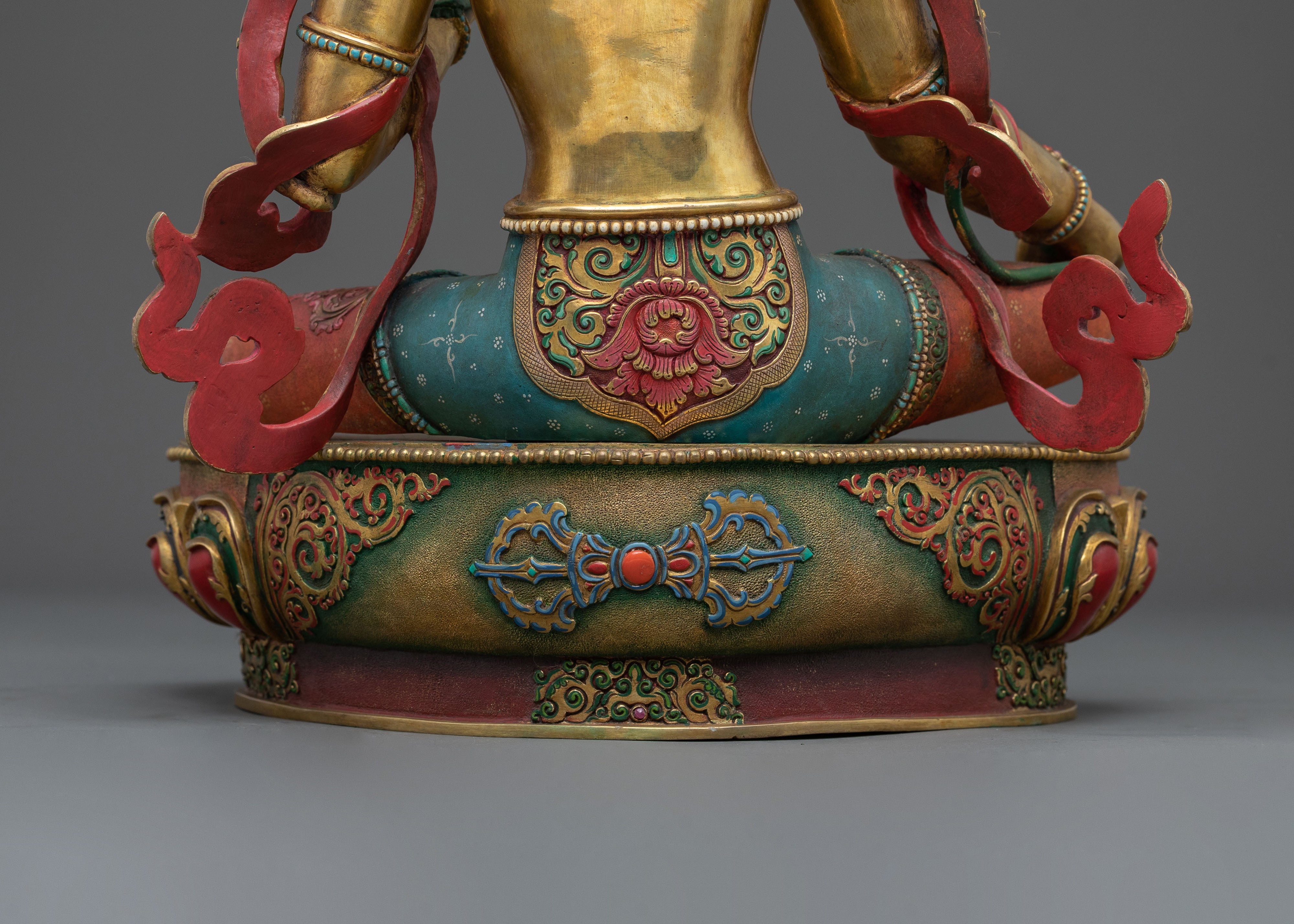 Green Tara Guardian Deity Statue | Compassion Home Altar Decor