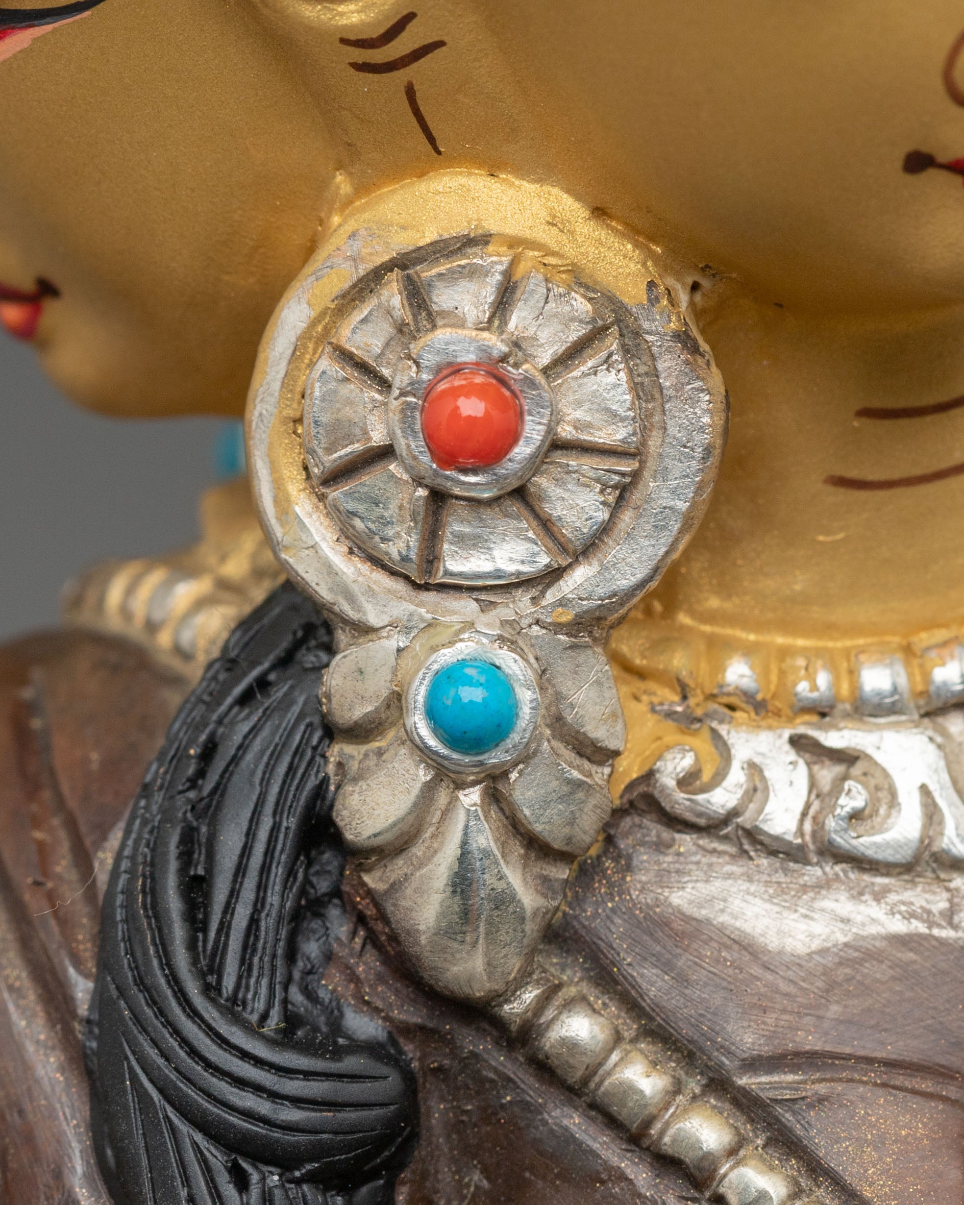 Namgyalma Longevity Blessing Sculpture with Silver Plating