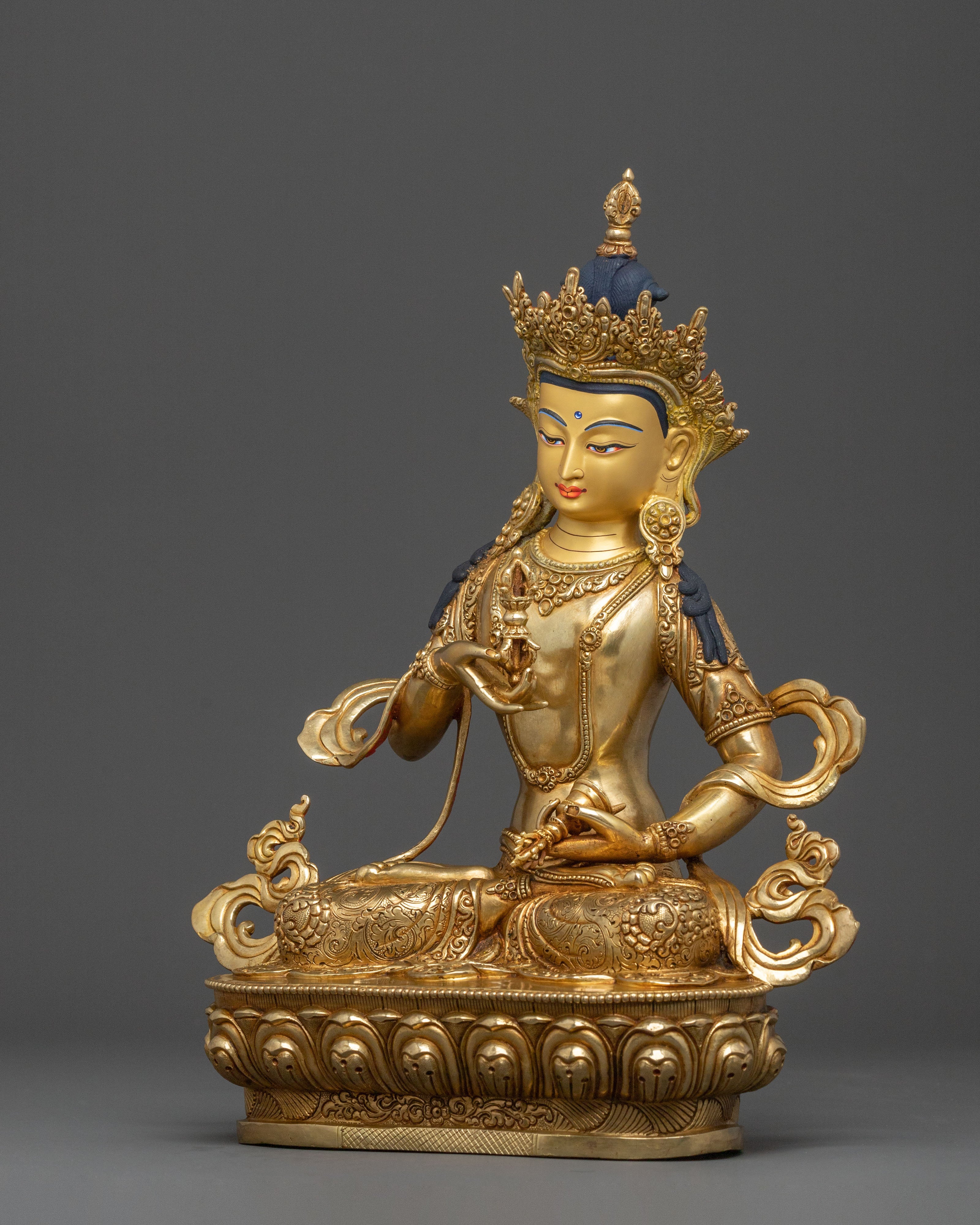 Vajrasattva Golden Statue | Spiritual Protection