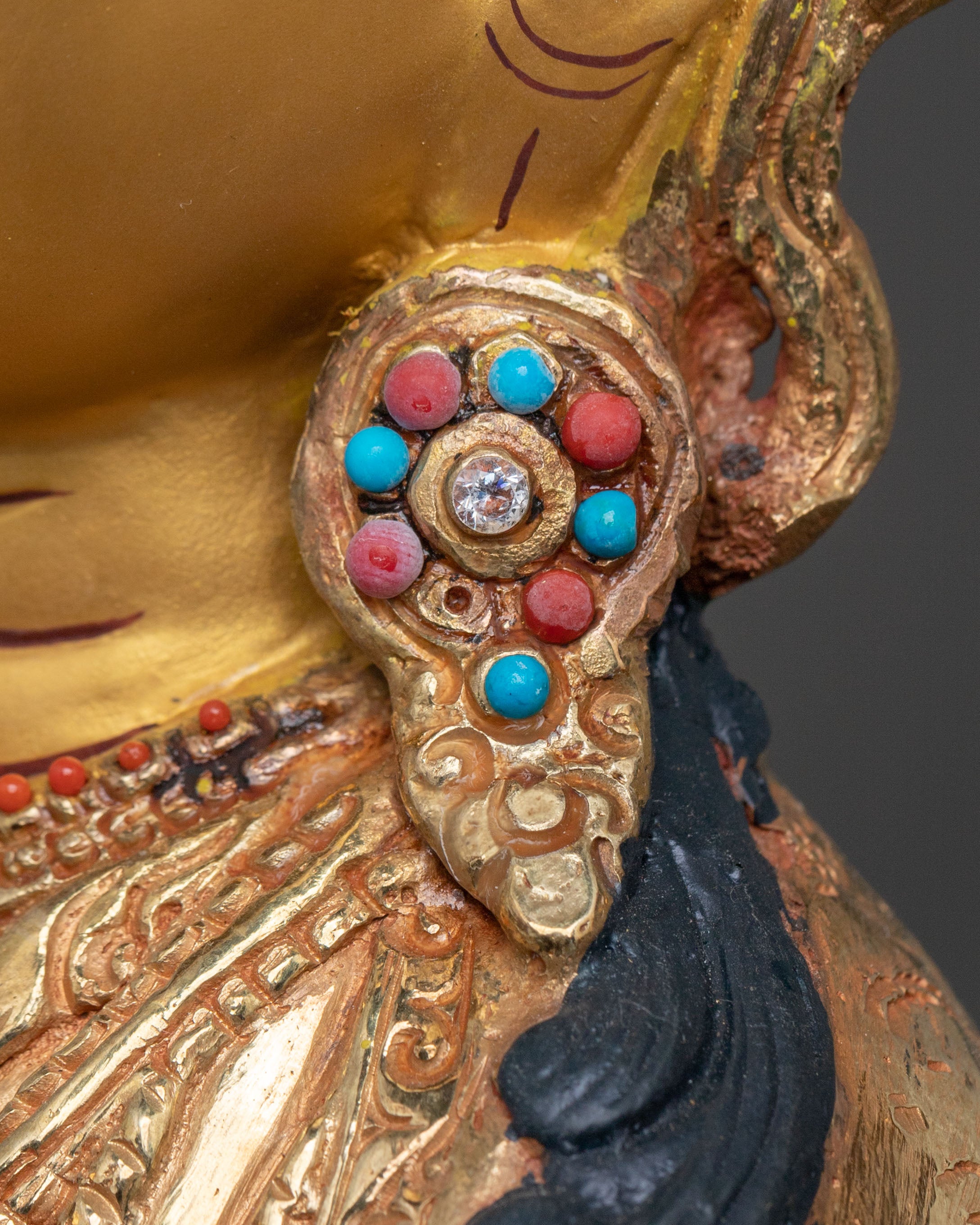 Chenrezig: 24k Gold Gilded Sculpture