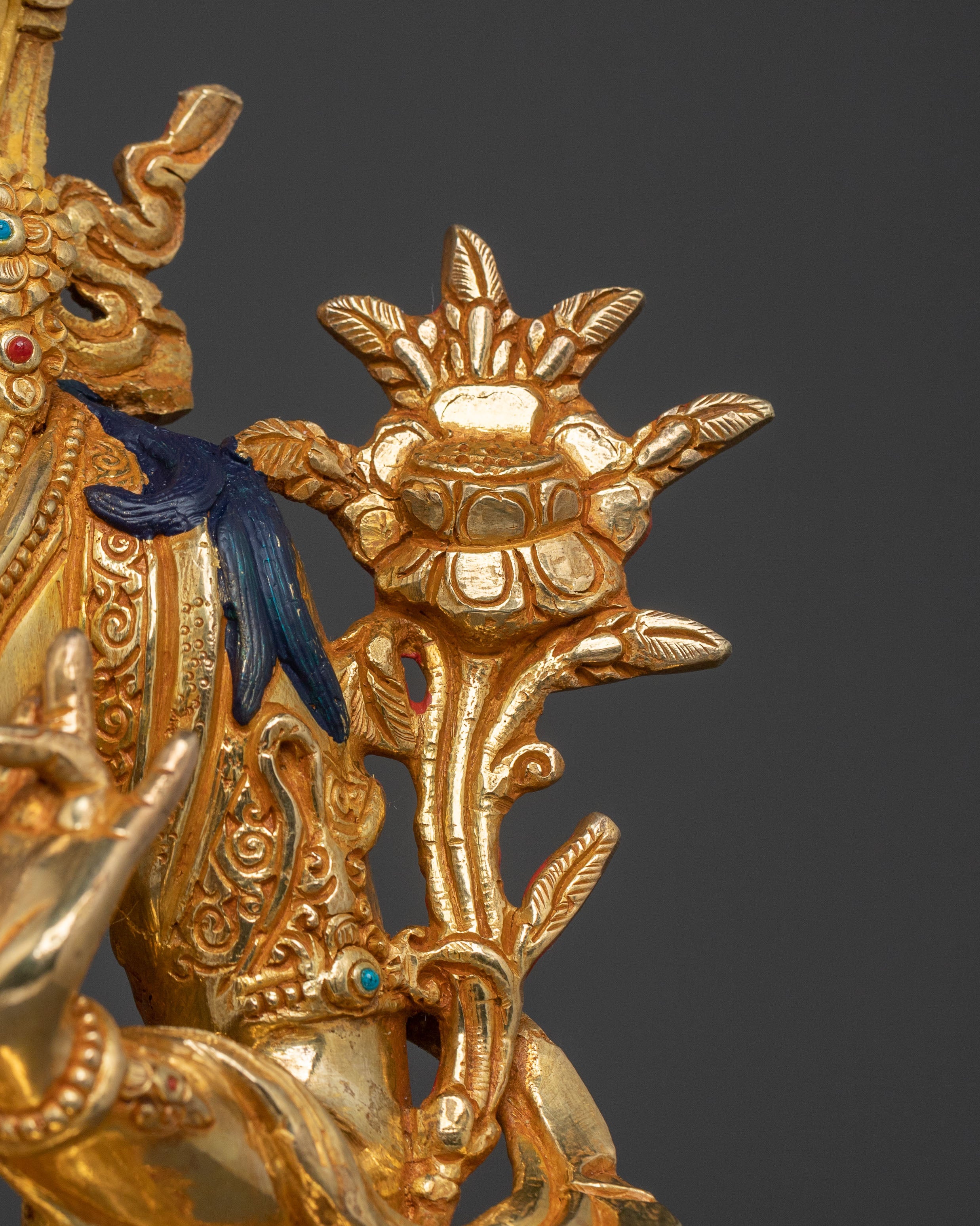 Handcrafted Green Tara Compassion Goddess Statue