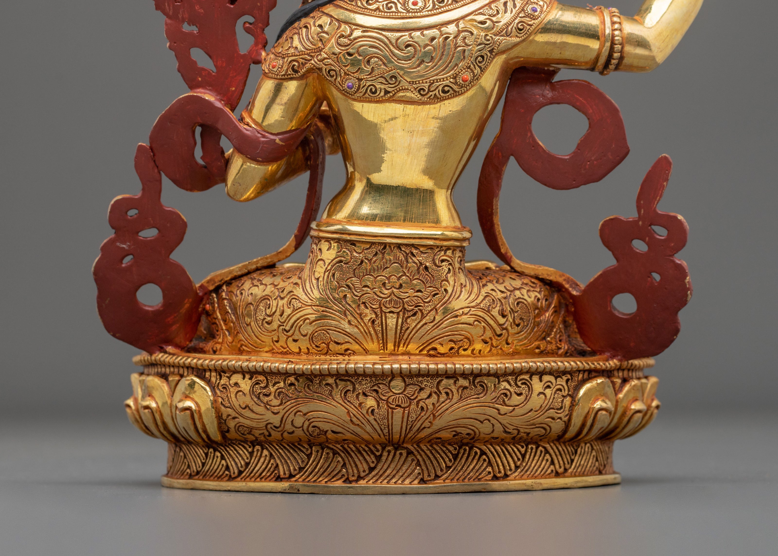 Handmade Manjughoṣa Sculpture | Radiant Wisdom Figurine