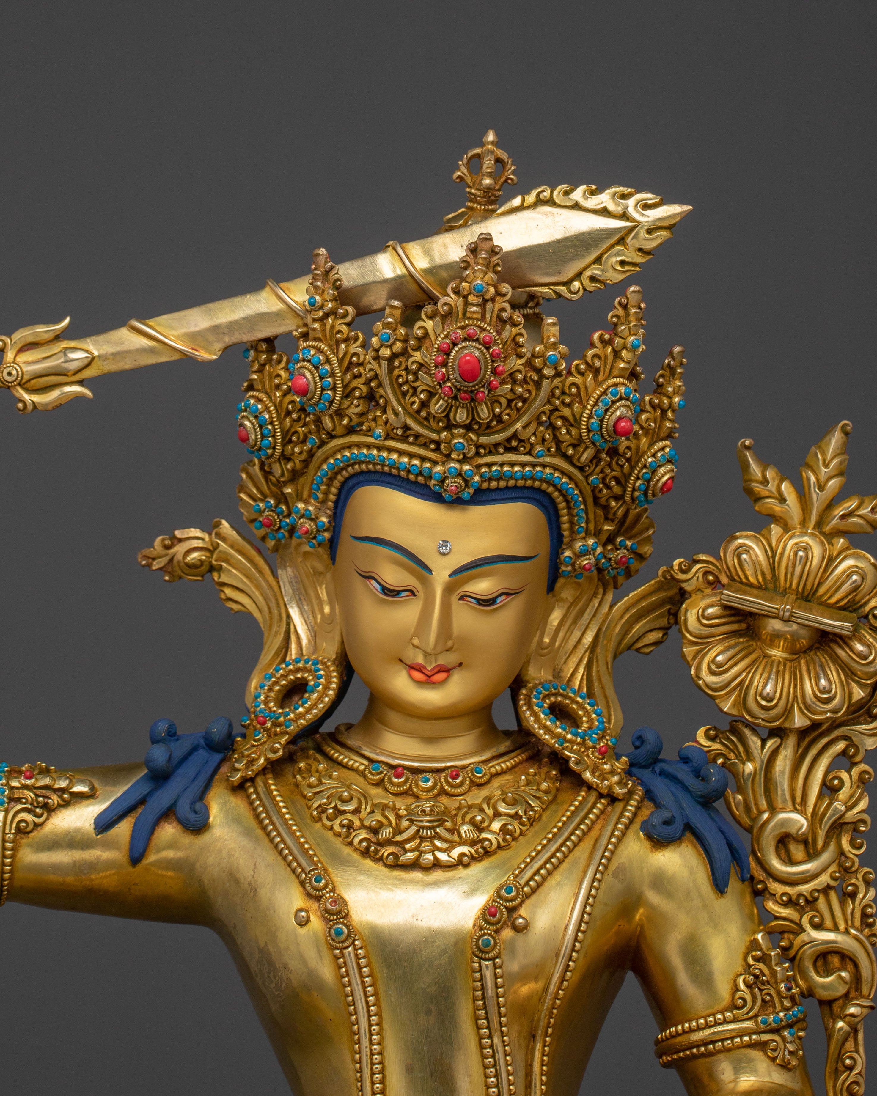 Traditional Manjushri Statue | Bodhisattva of Wisdom