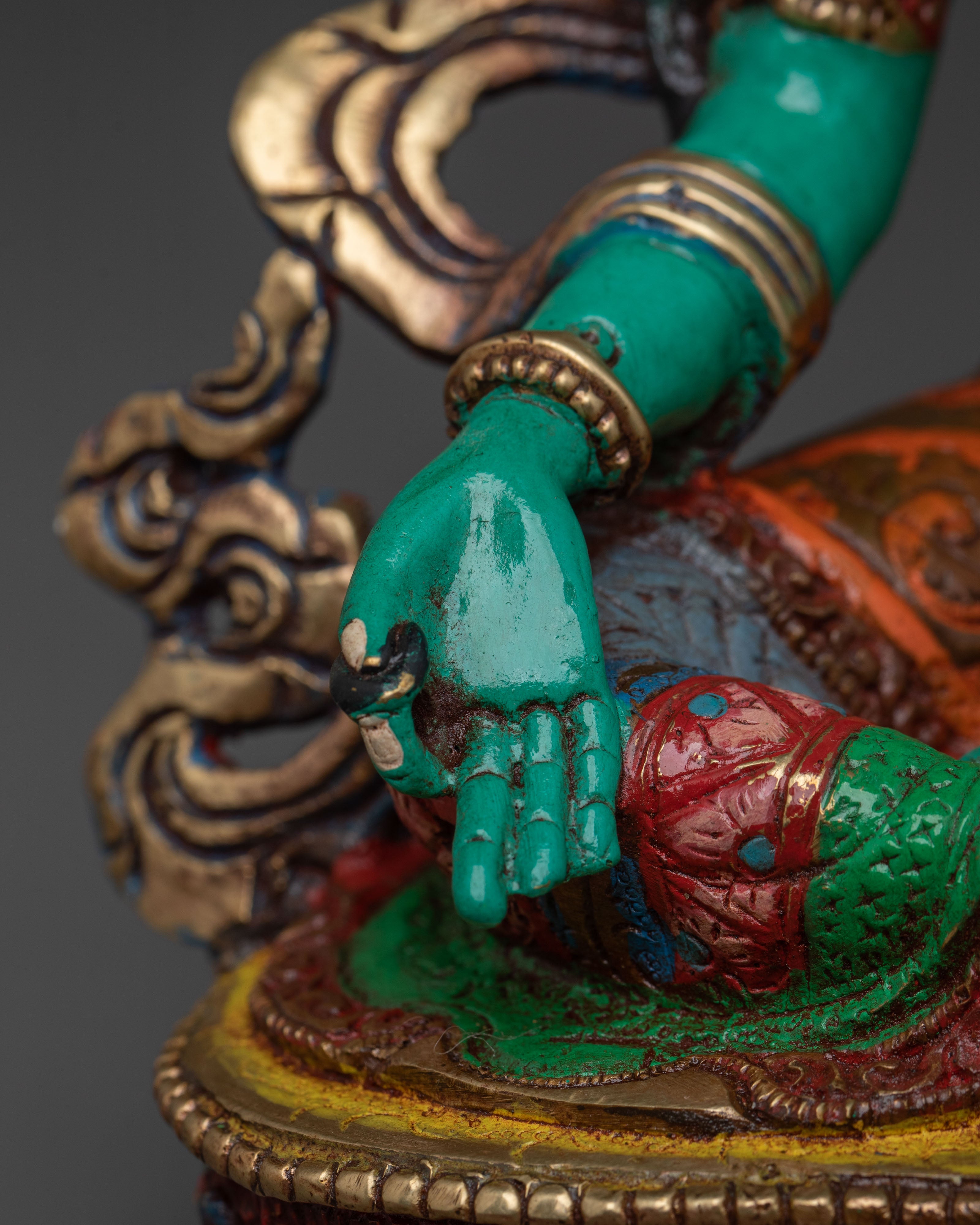 Goddess Shyama Tara Golden Statue | Protector of Compassion