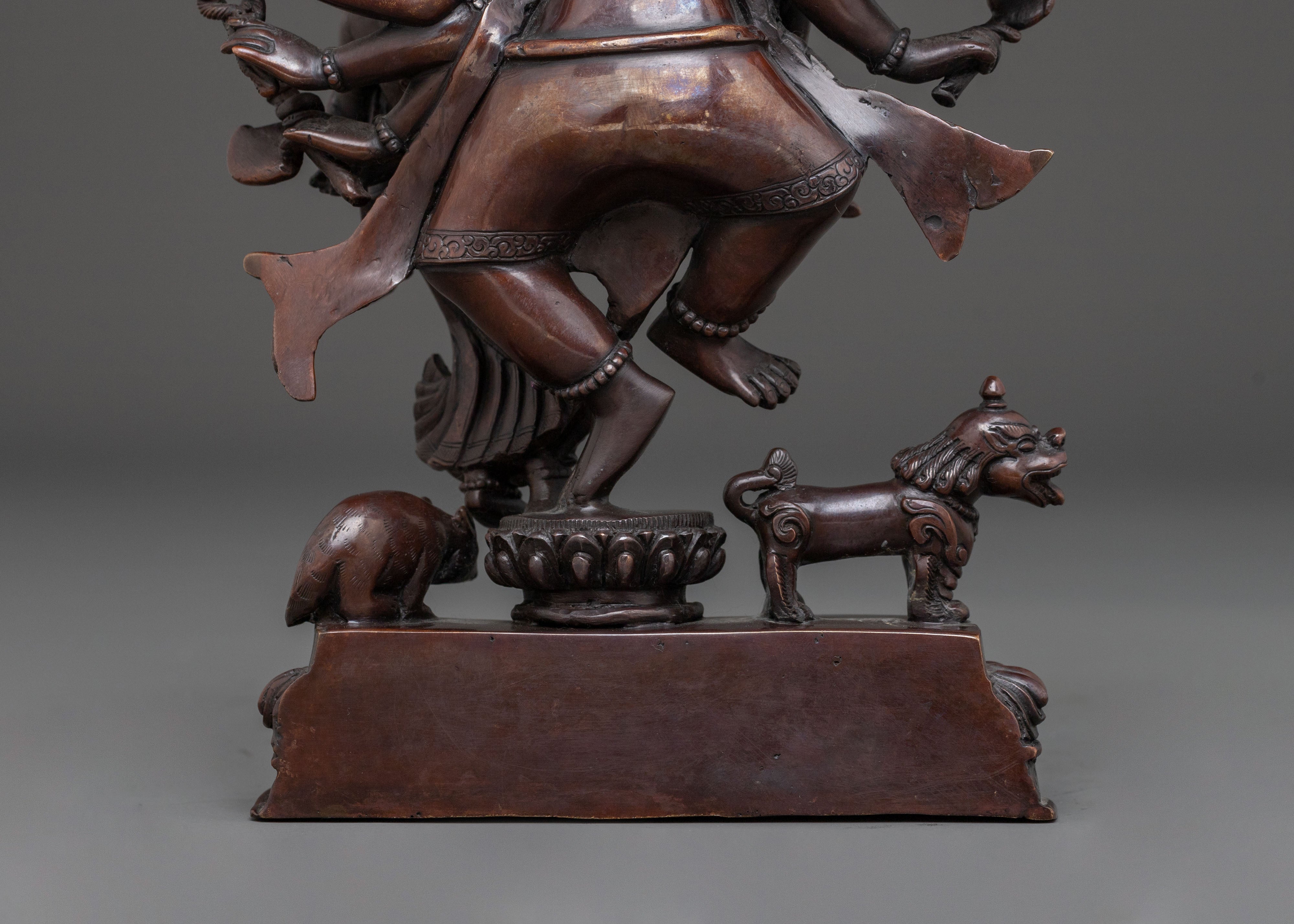 Ganesha Elephant God Statue | Oxidized Copper Figure