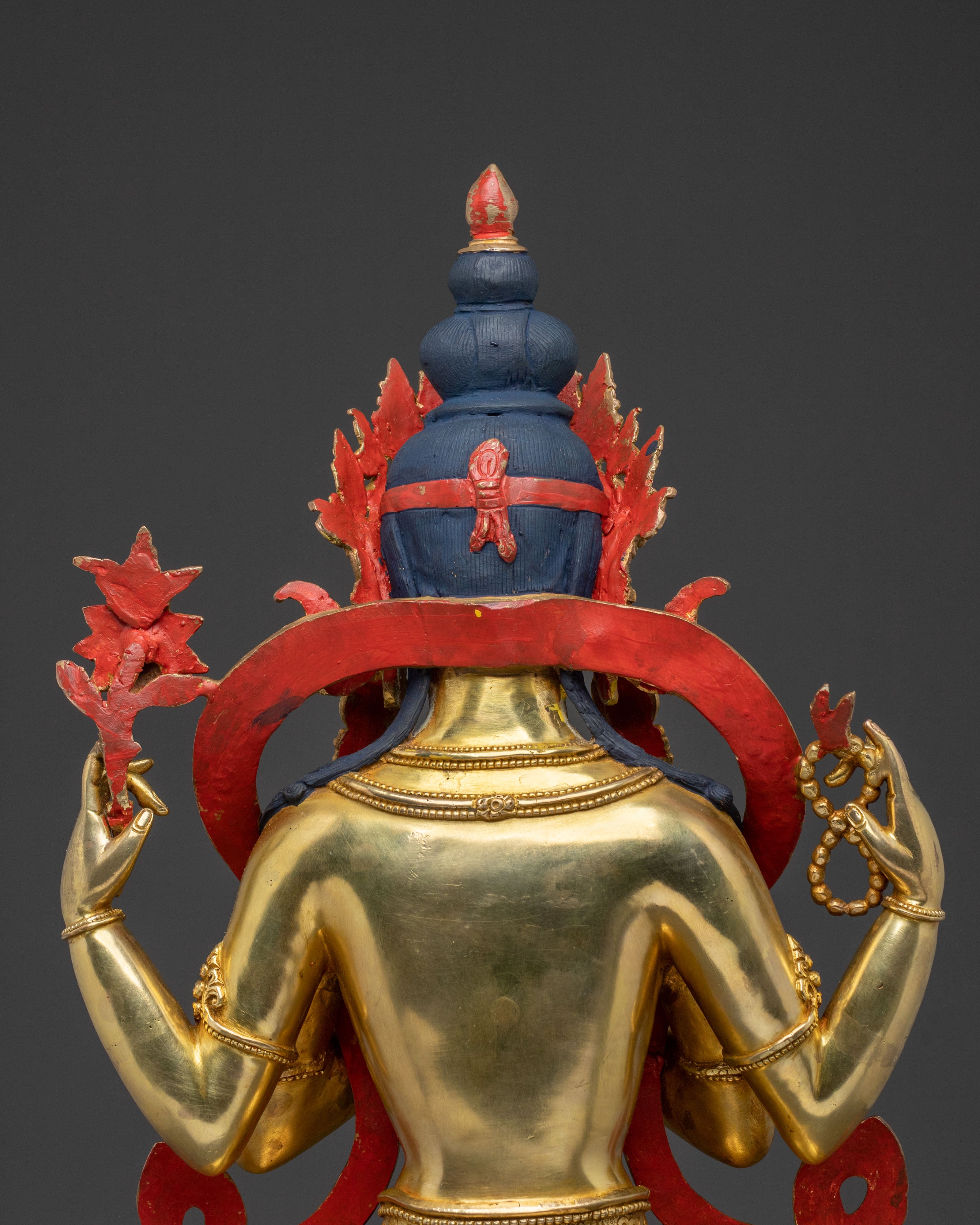 Chenrezig Statue | 24K Gold Gilded Bodhisattva