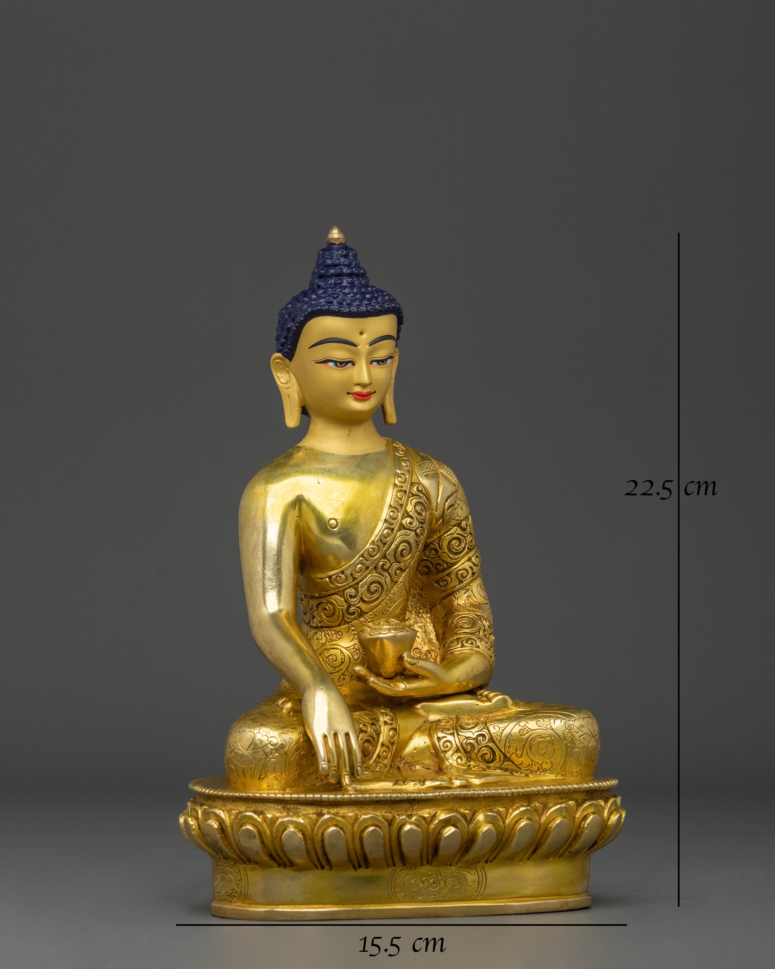 Shakyamuni Buddha Sacred Awakening Statue | Tibetan Buddhist Enlightened Figure