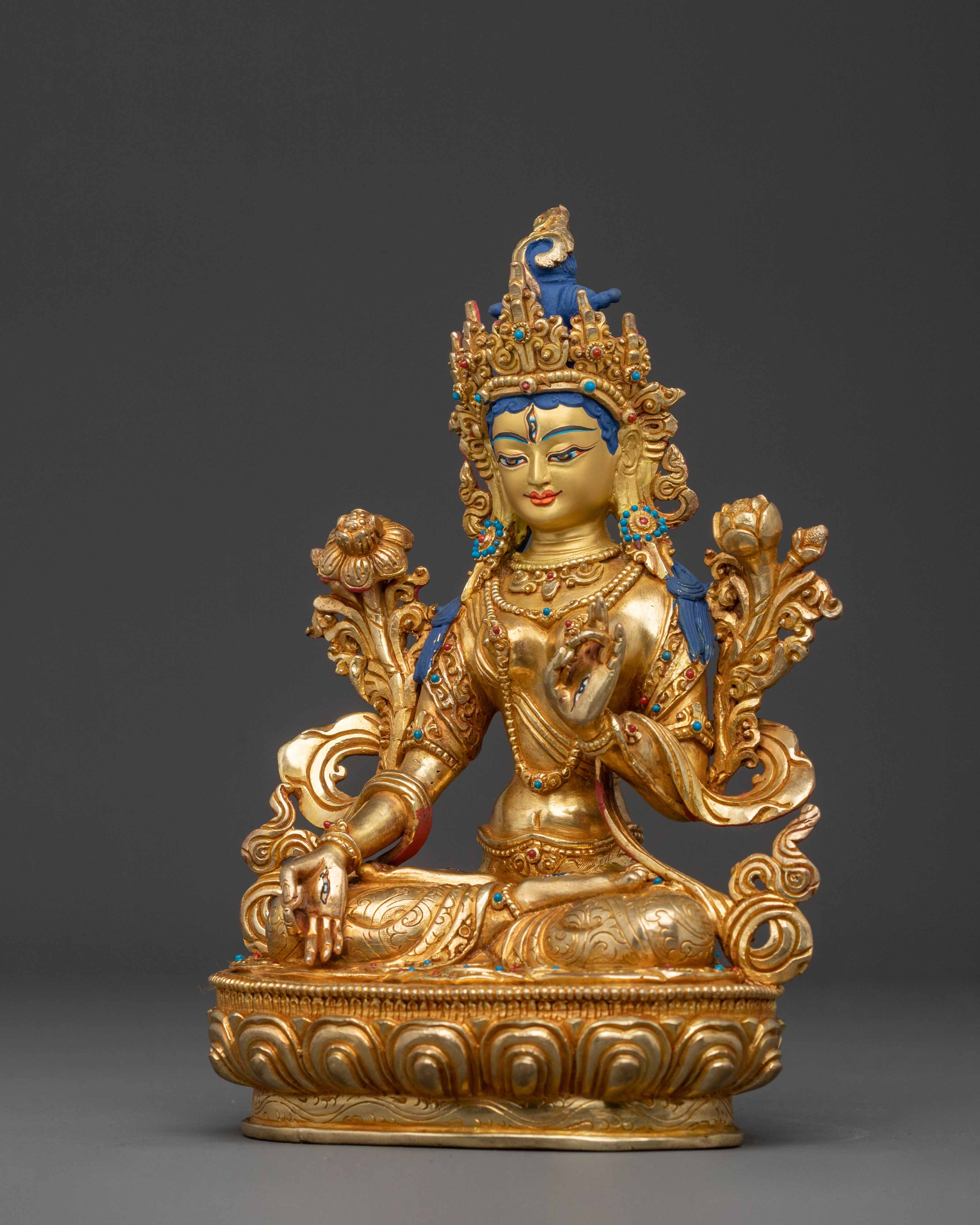 White Tara Sacred Longevity Statue | Buddhist Goddess
