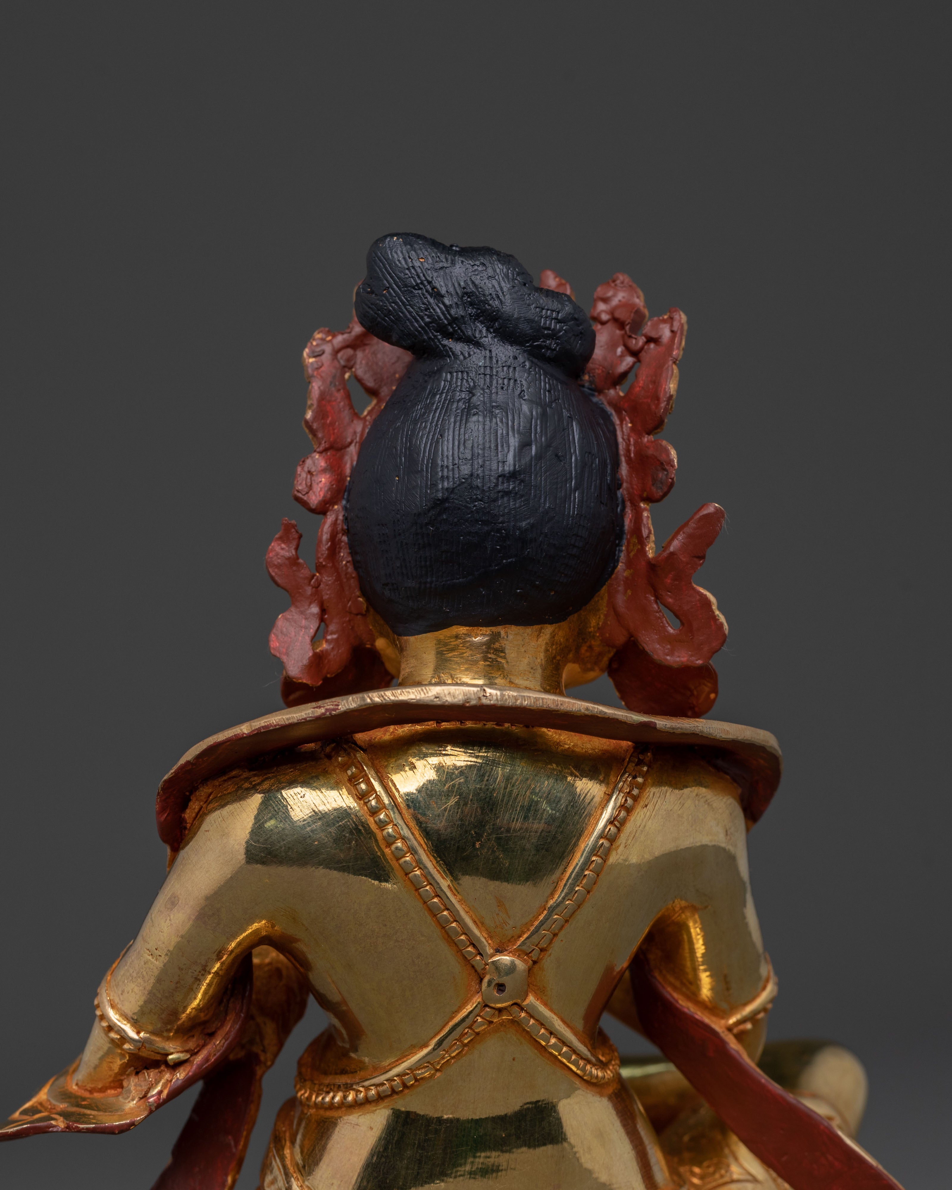Naropa Sculpture: 24K Gold Gilded Buddhist Master