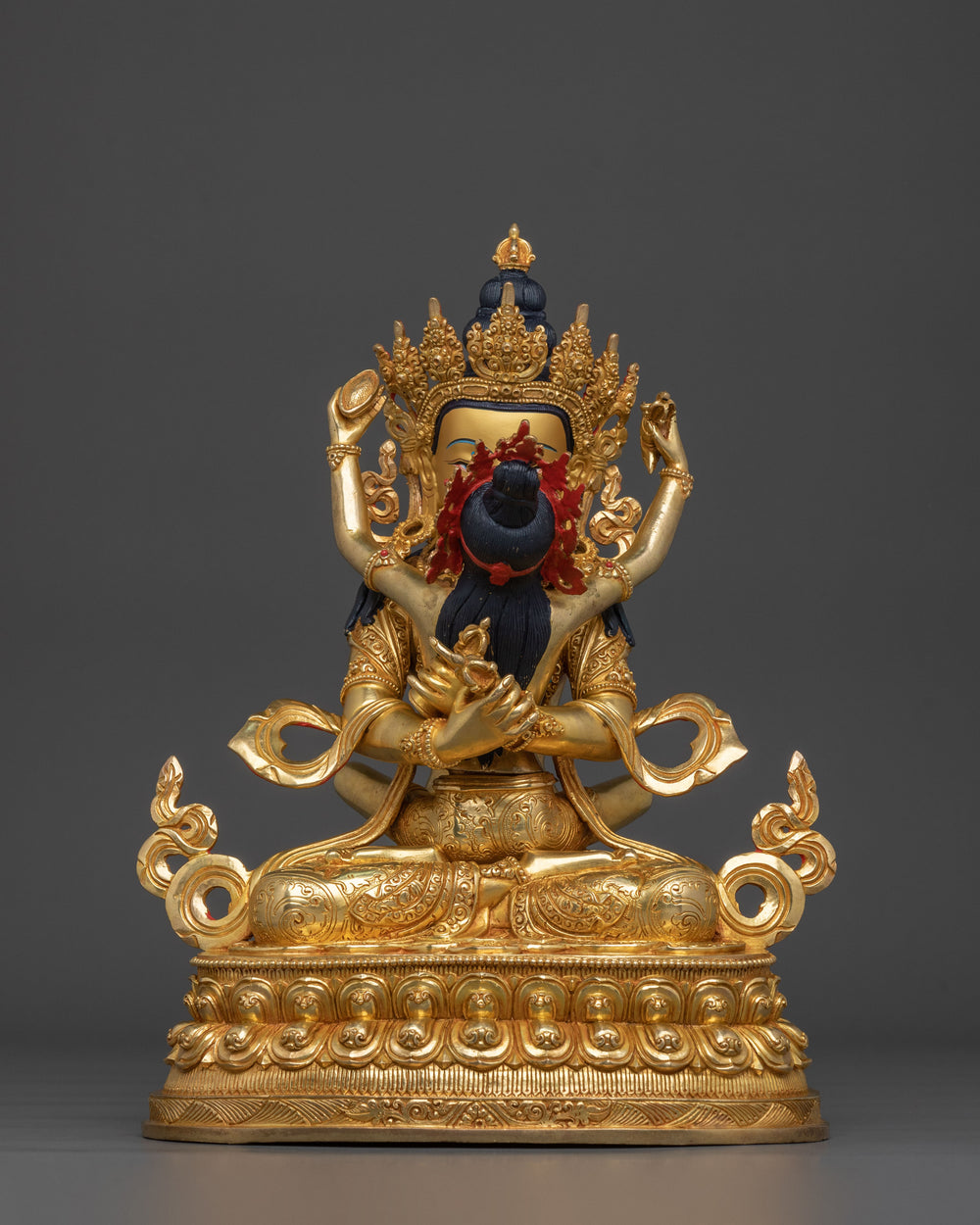 Handcrafted Vajradhara With Consort Statue | Buddhist Decor