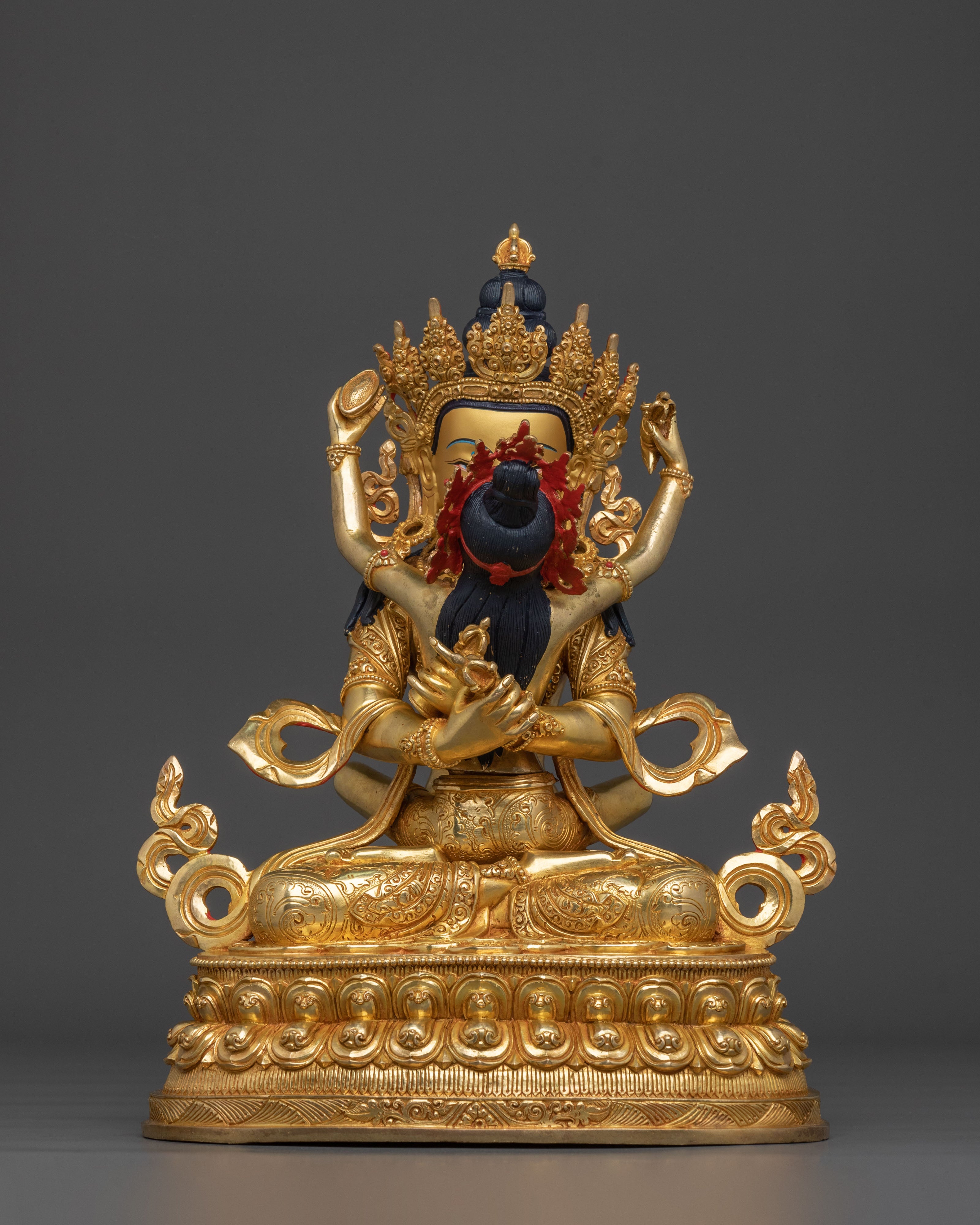Handcrafted Vajradhara With Consort Statue | Buddhist Decor