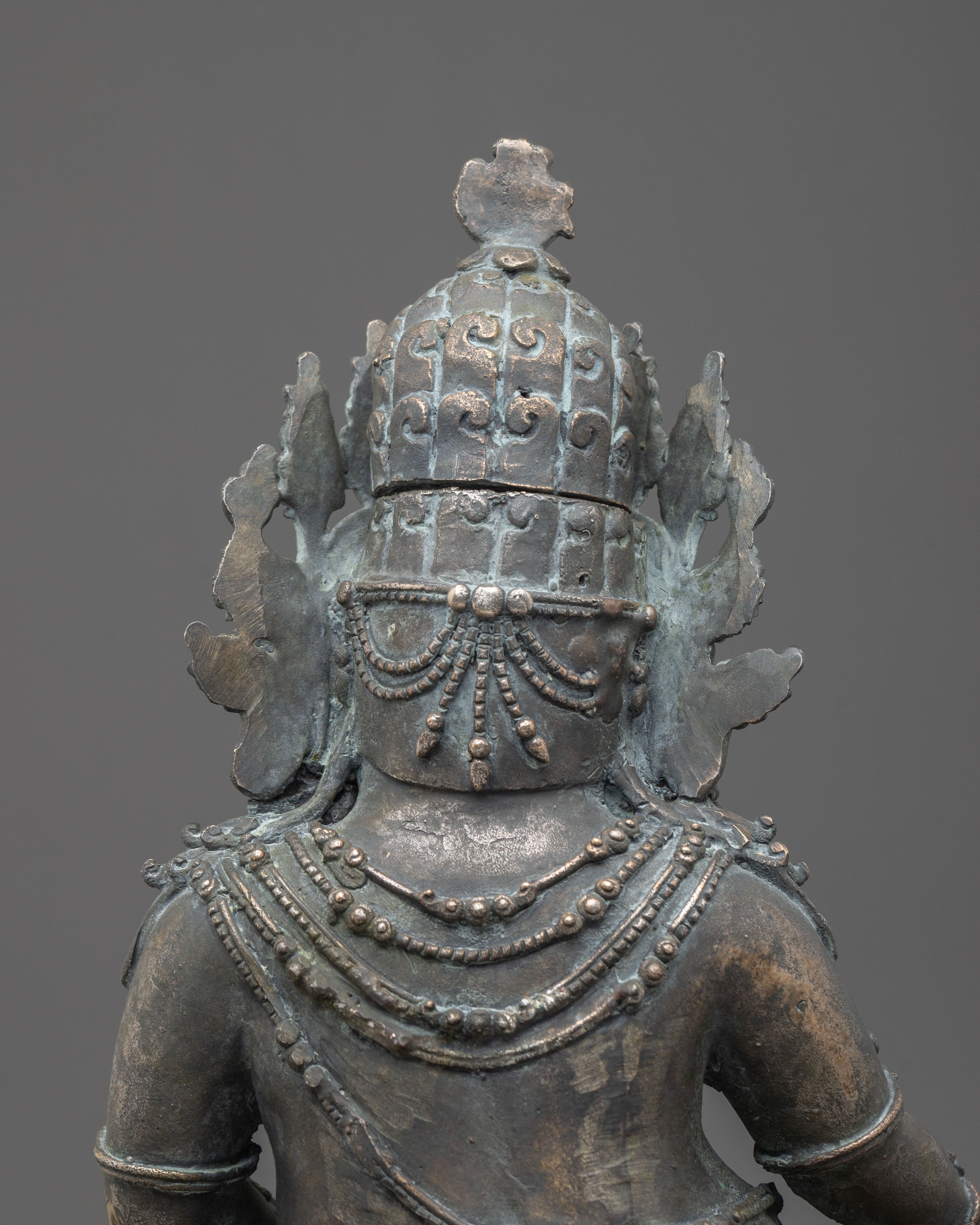Tibetan Deity Dzambhala Copper Statue | Antique Finish