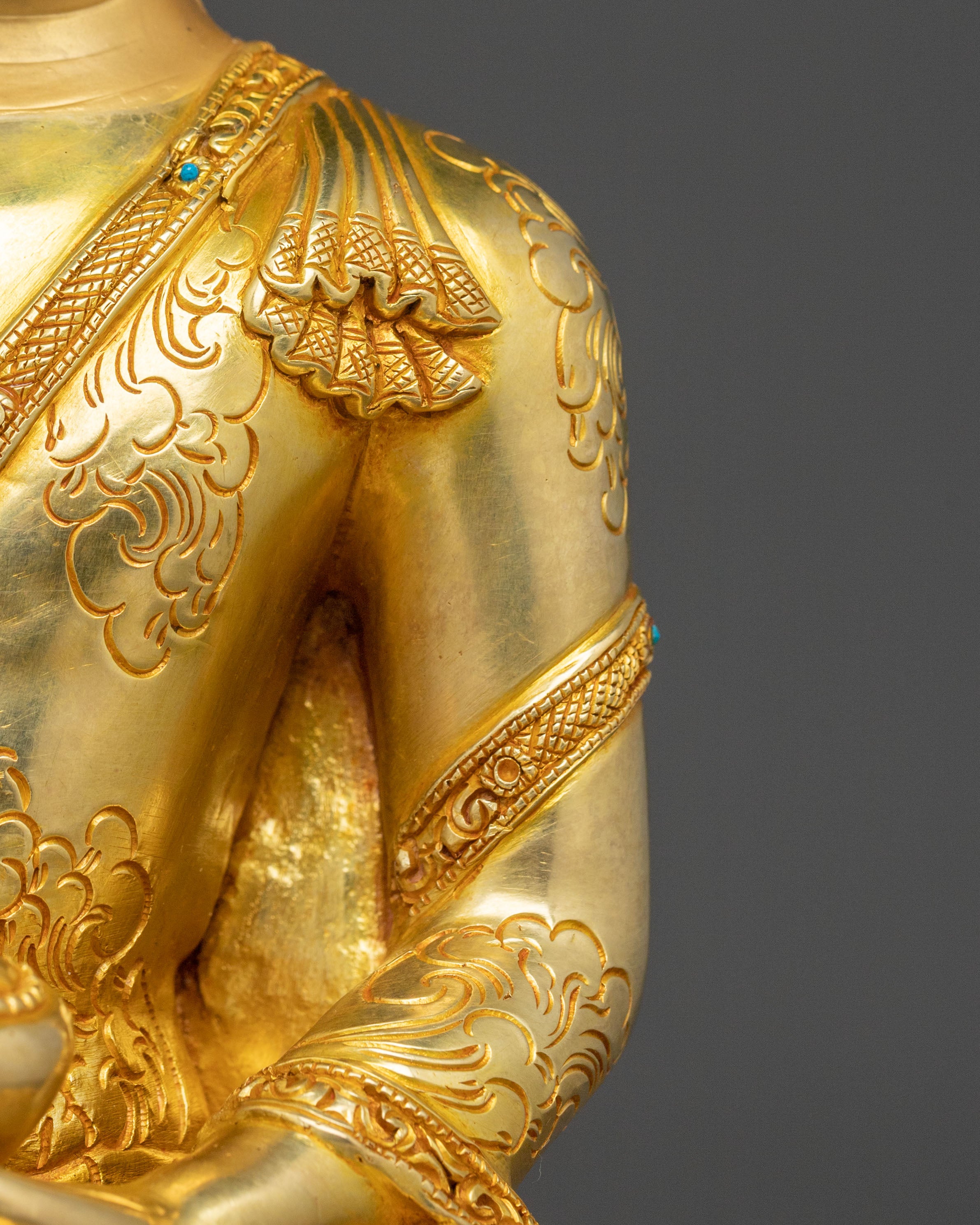 Serene Earth Touching Shakyamuni Buddha Statue