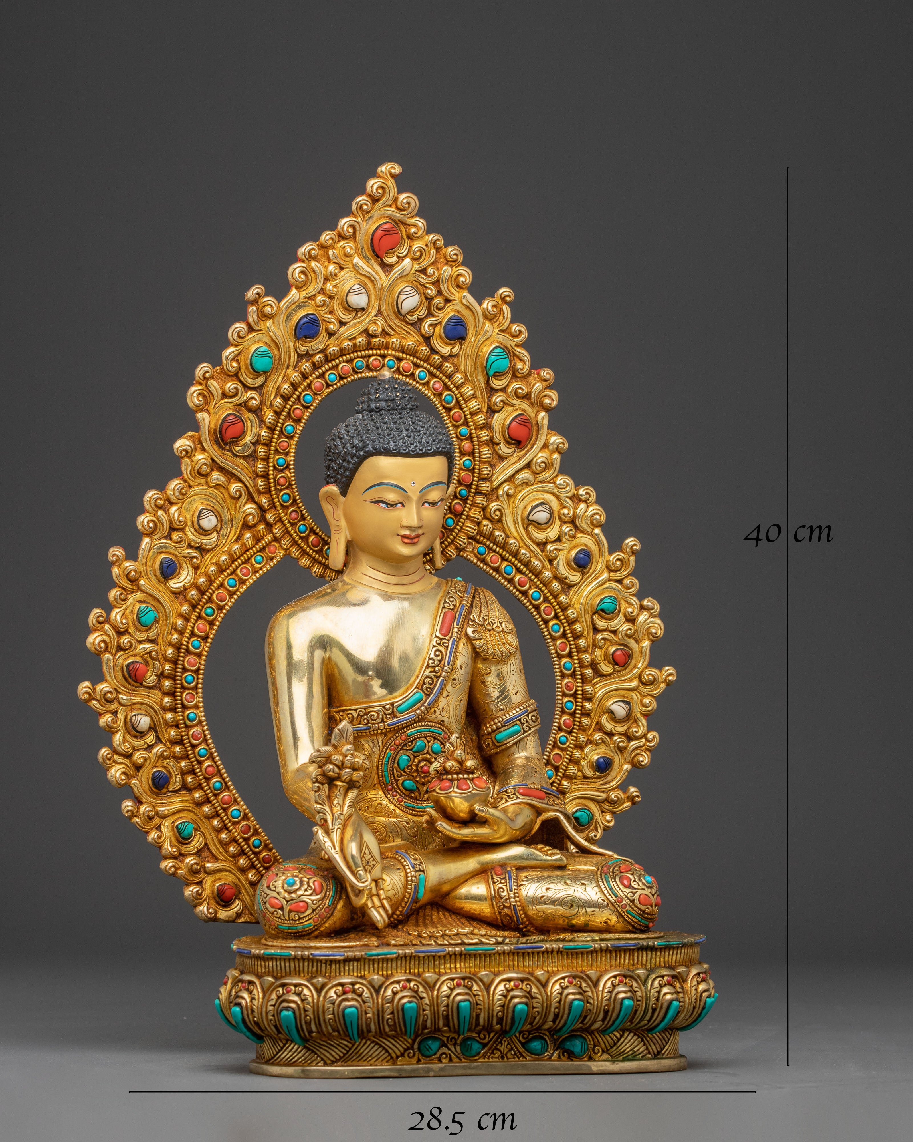 The Buddhist Healing Statue of Medicine Buddha 