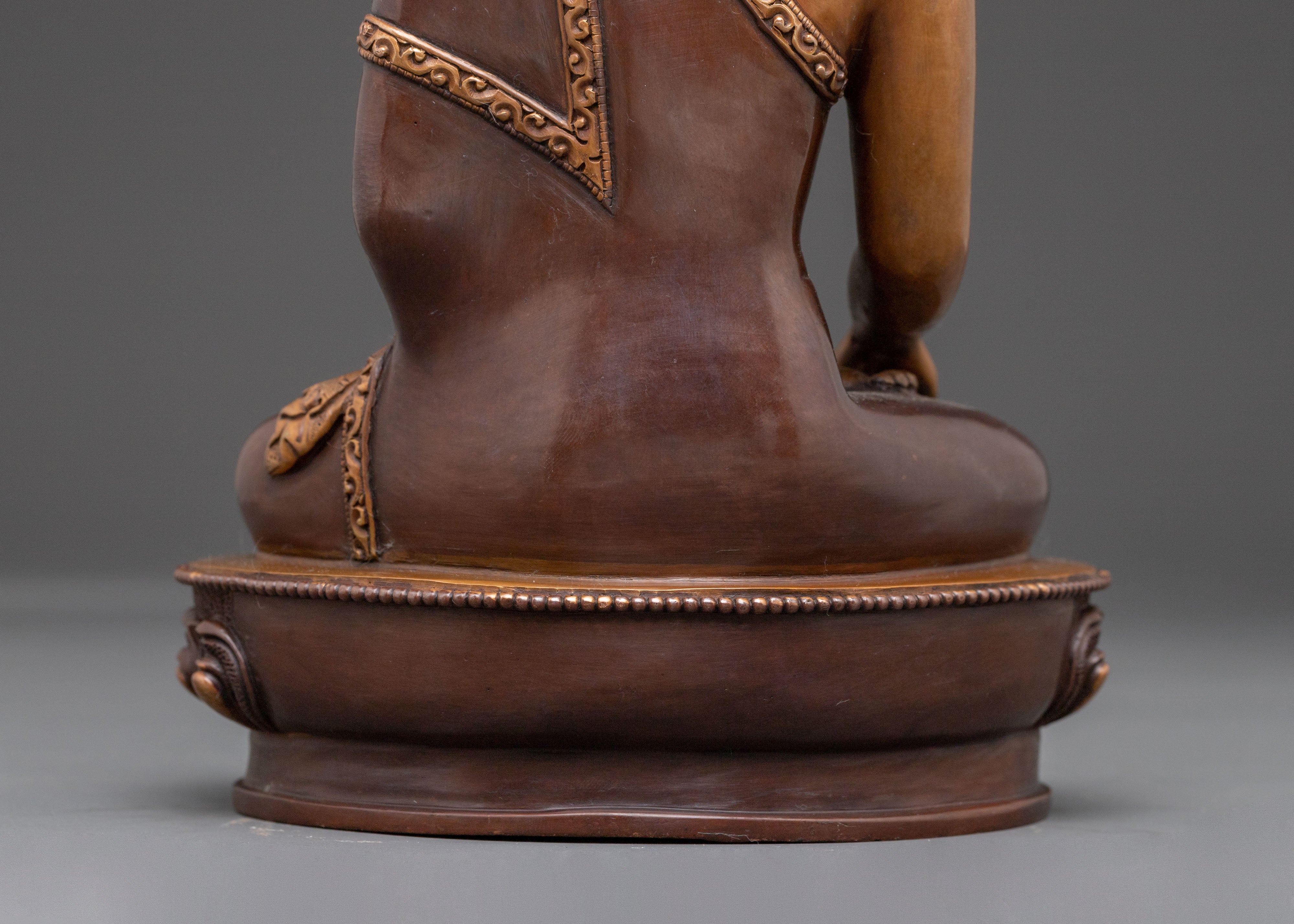 Sacred Shakyamuni Buddha Meditation Statue | Oxidized Copper Statue