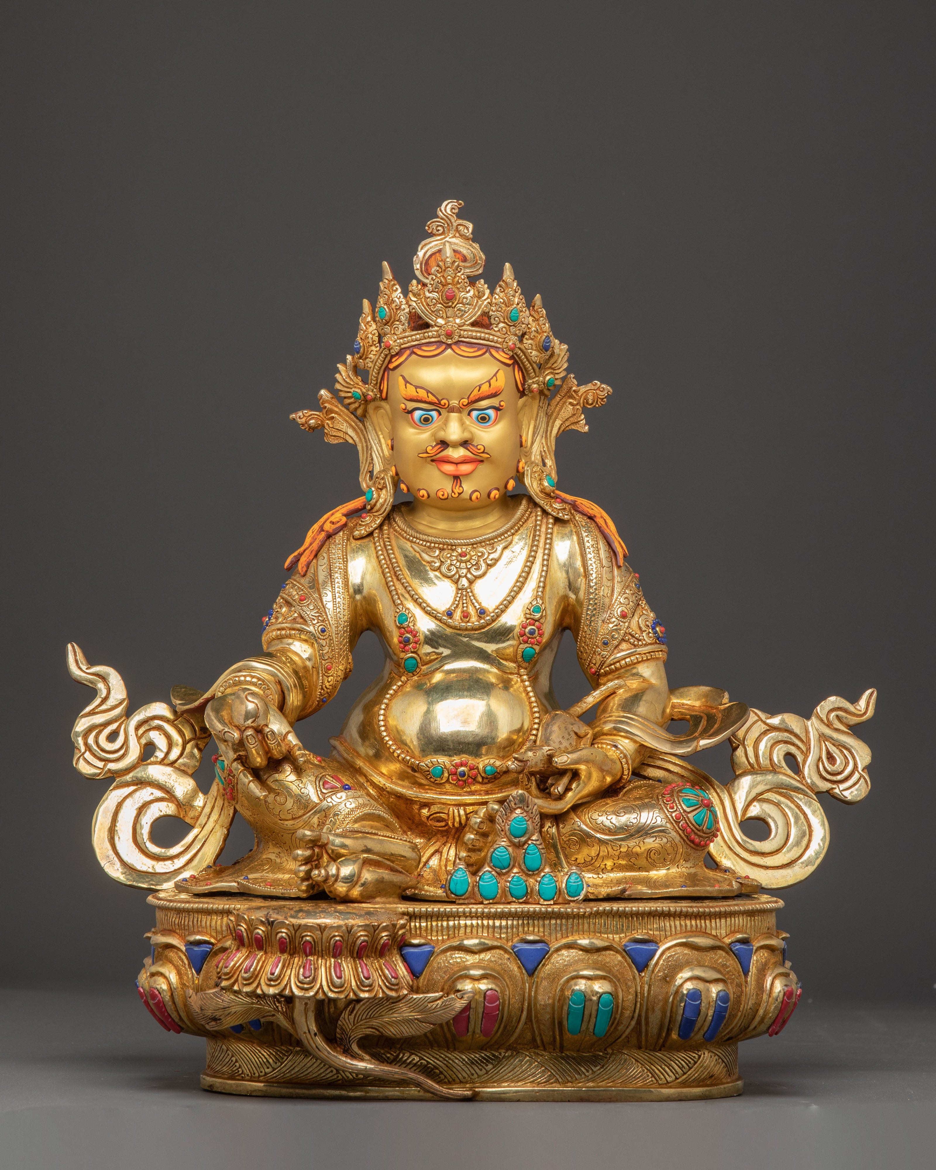 Radiant Statue of Dzambhala, Buddhist Wealth Deity