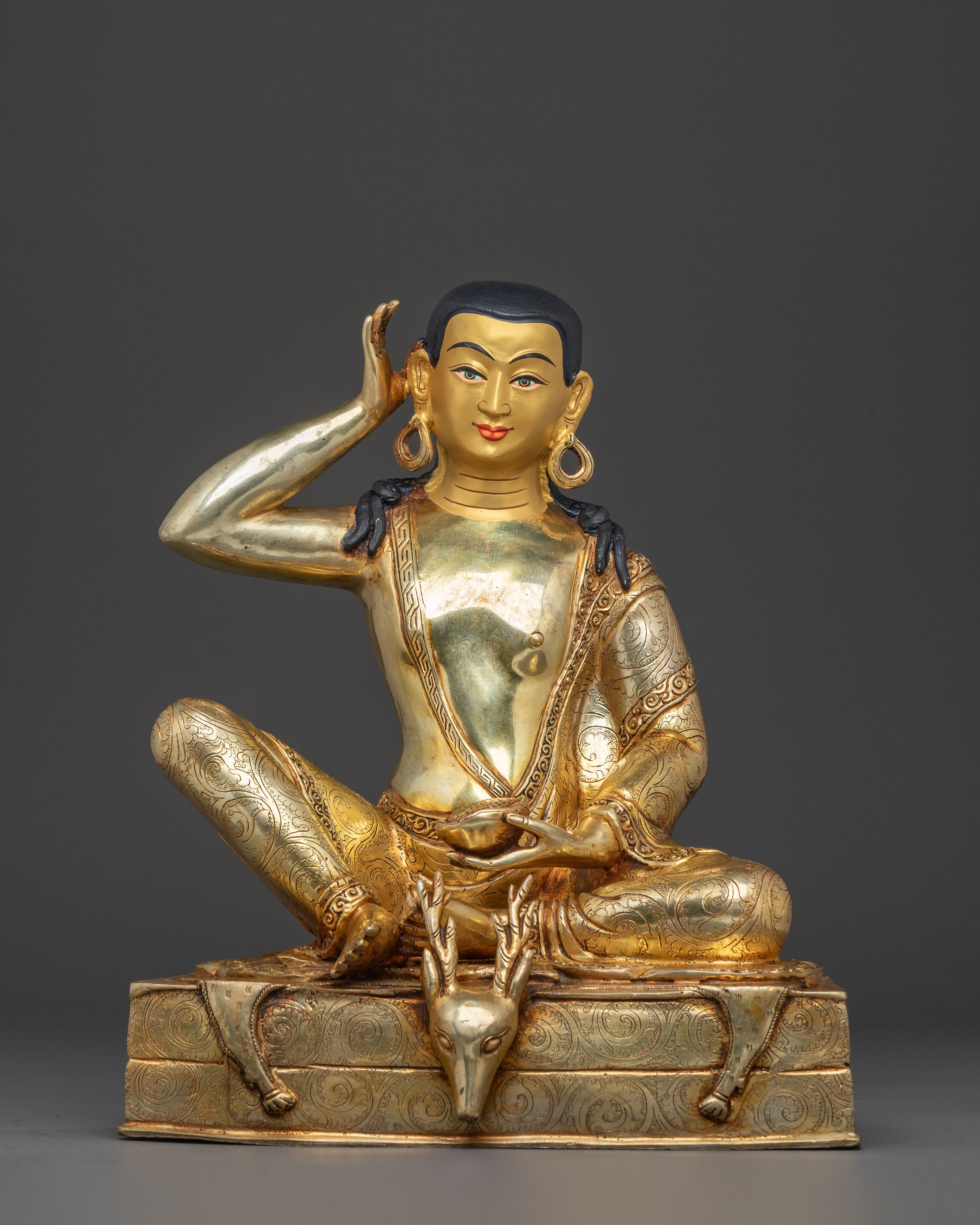 Handcrafted Kagyu Masters Statue Set | Sacred Figures