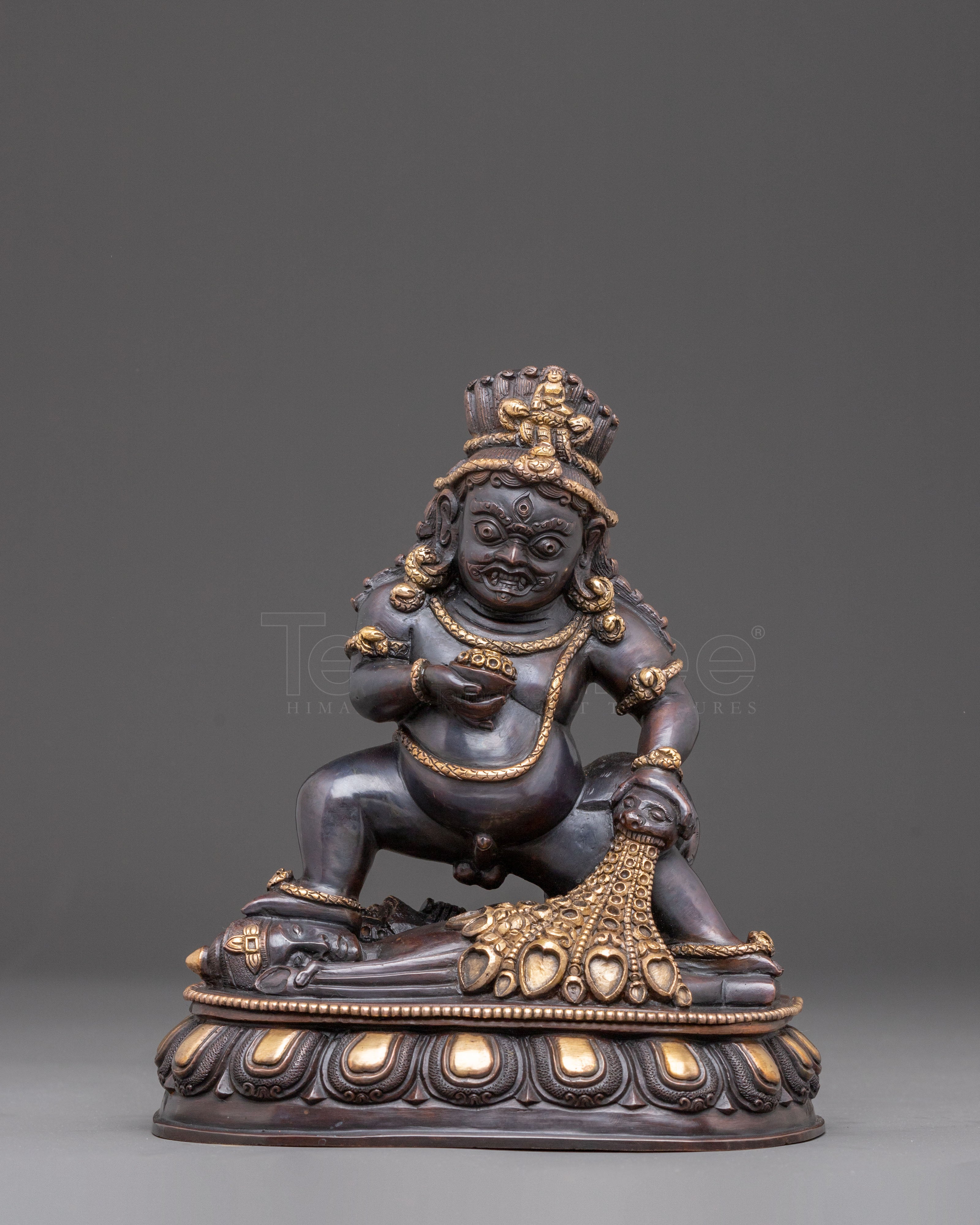 Copper Statue of Black Dzambhala 