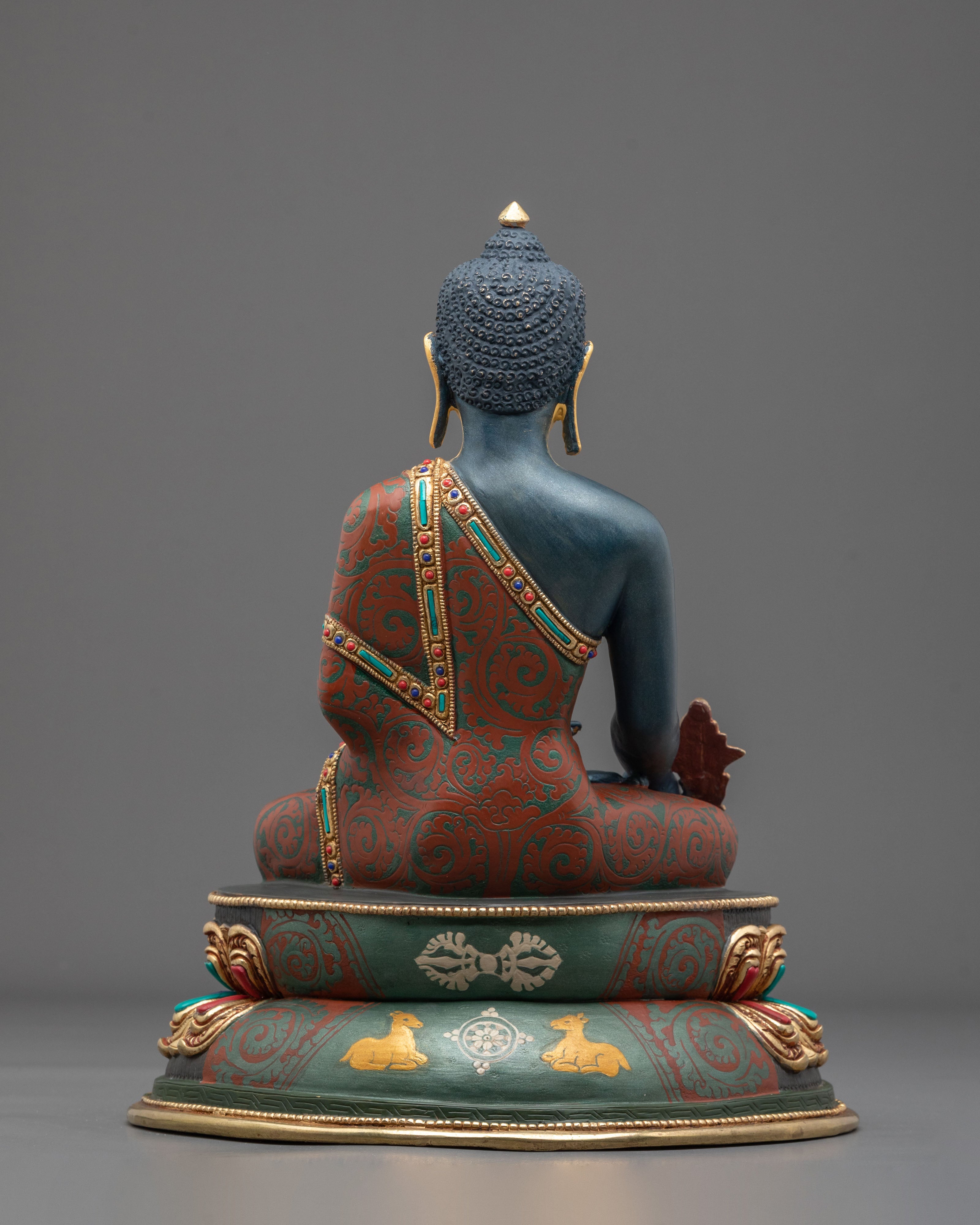 Bhaiṣajyaguru Statue | 24K Gold Gilded Figurine