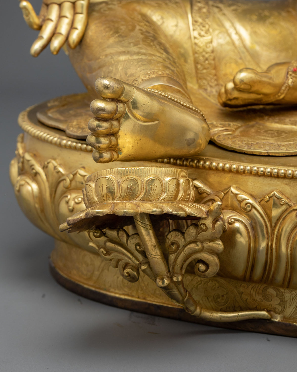 Handmade Green Tara Copper Sculpture | Buddhist Protector
