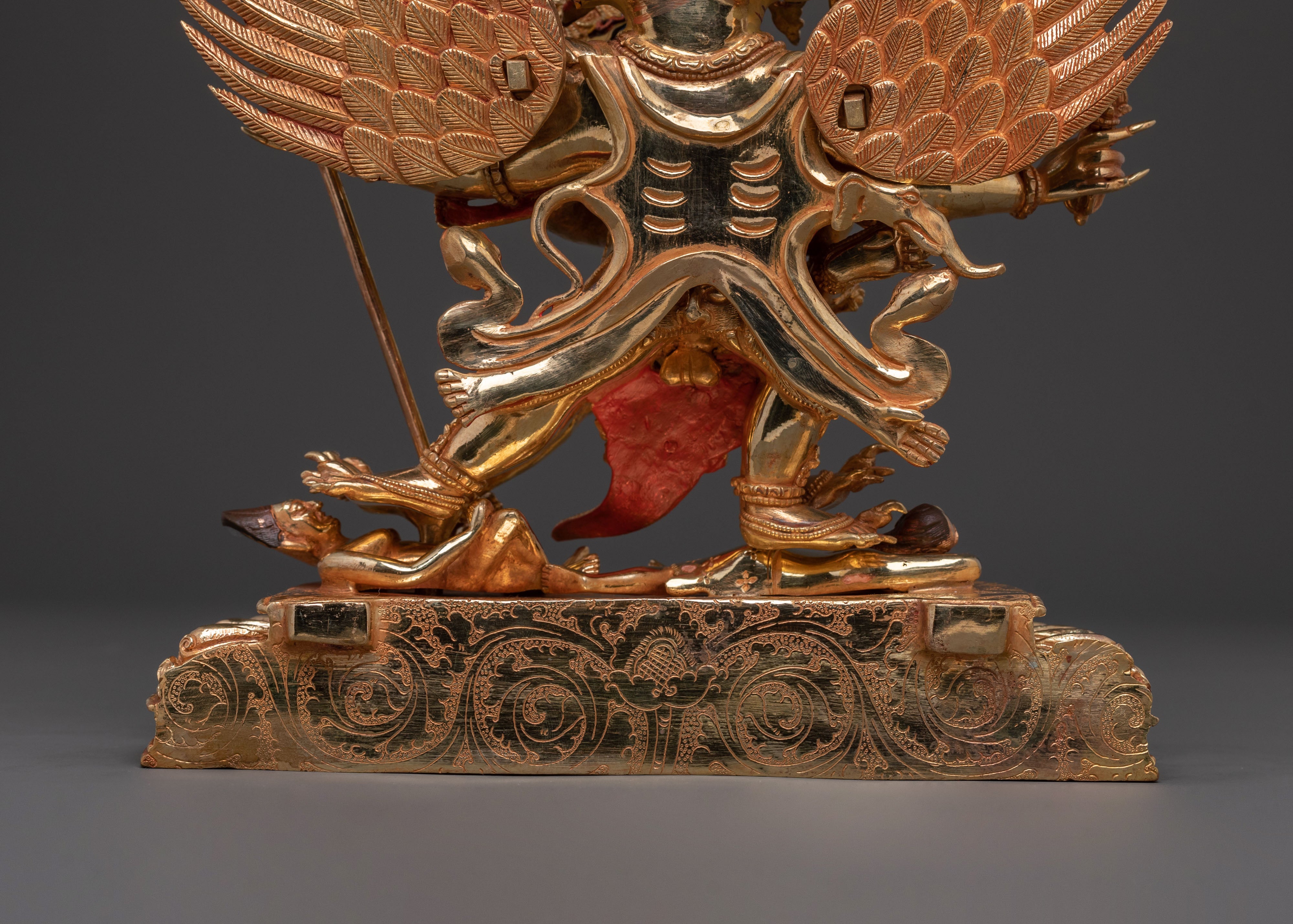 Vajrakilaya Statue – Handcrafted 24K Gold Gilded