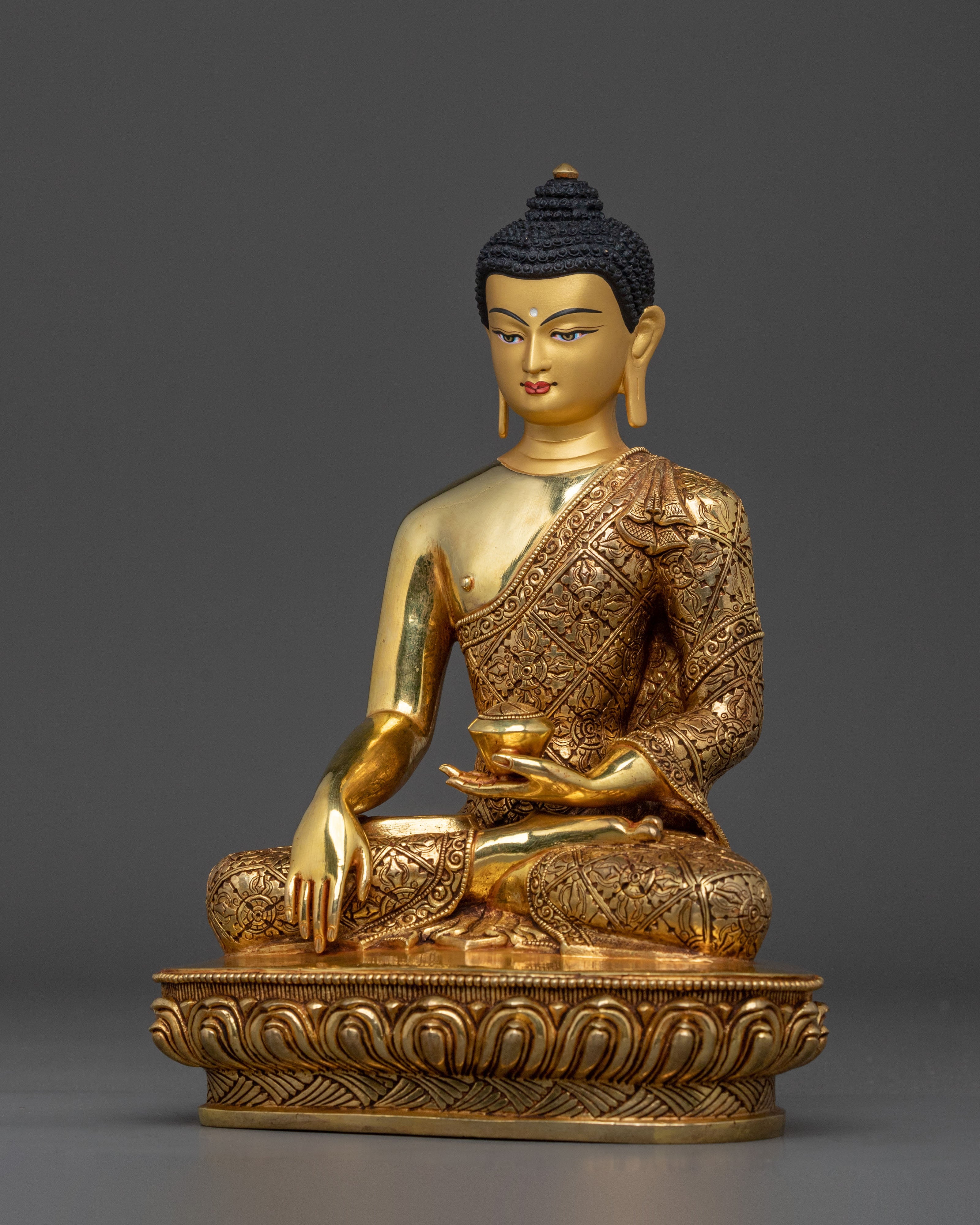 Tibetan Statue of Shakyamuni Buddha | Meditation Altar Decor