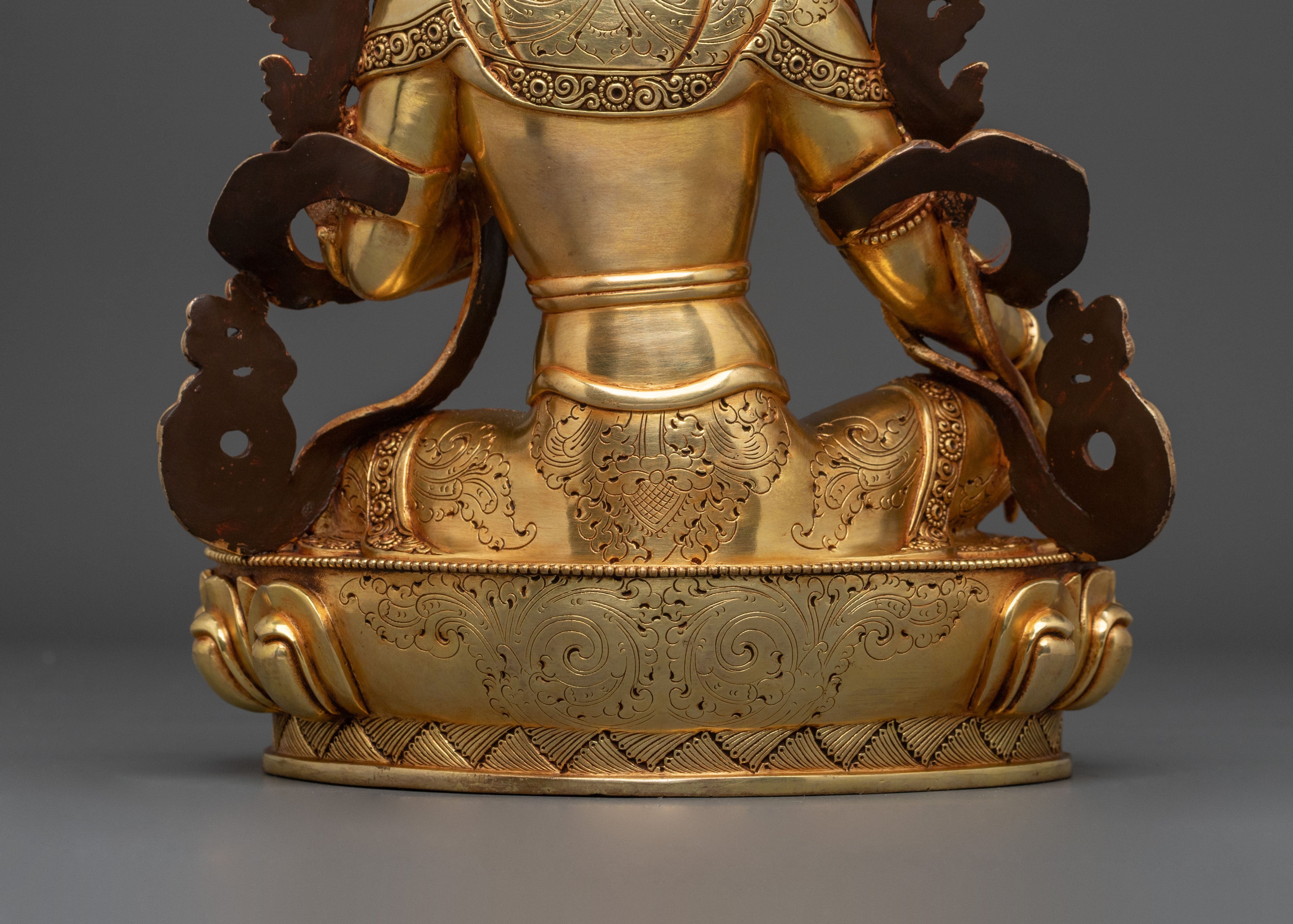 Serene Green Tara Statue | Tibetan Buddhist Goddess