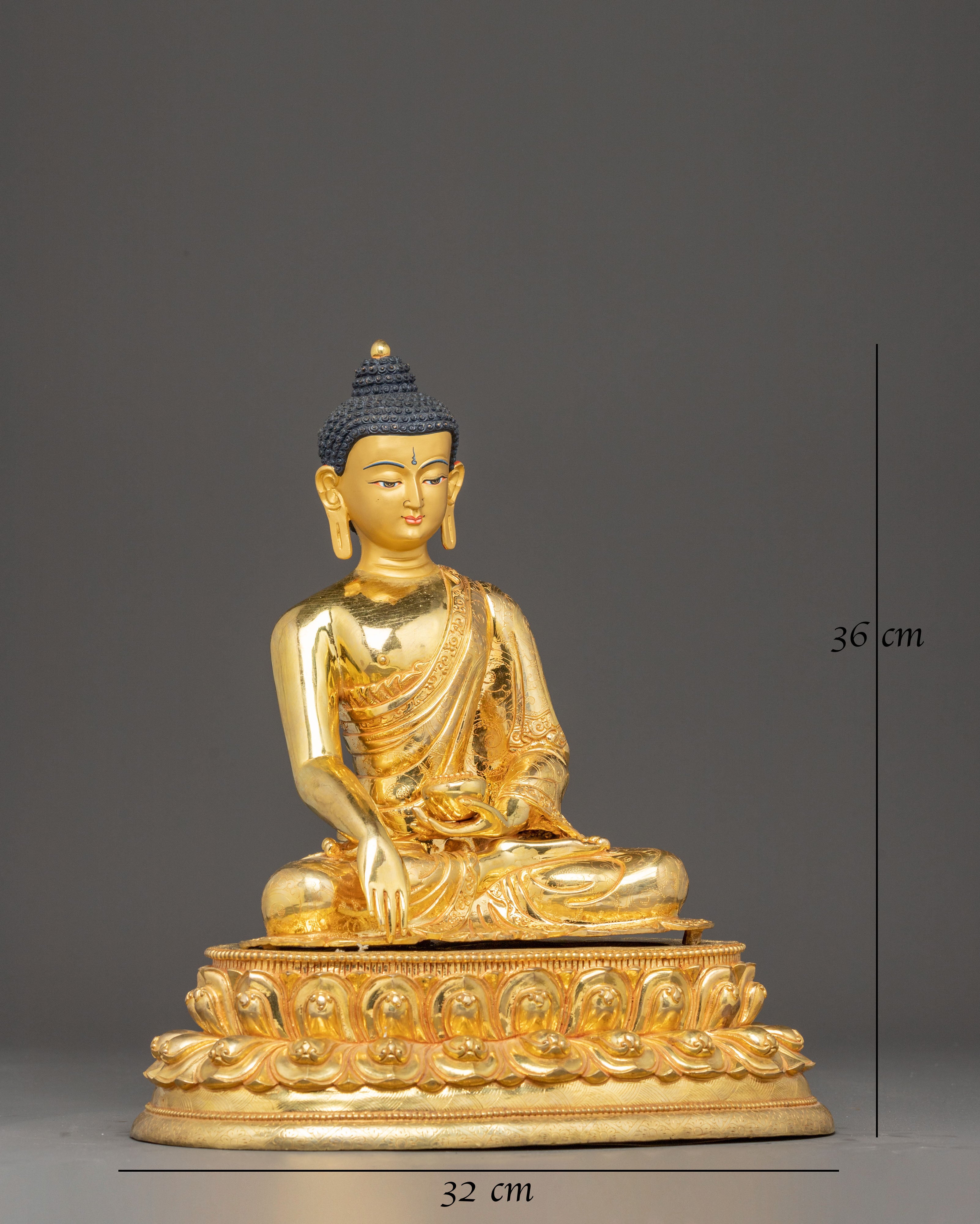 Himalayan Buddha Shakyamuni Handcrafted Statue 