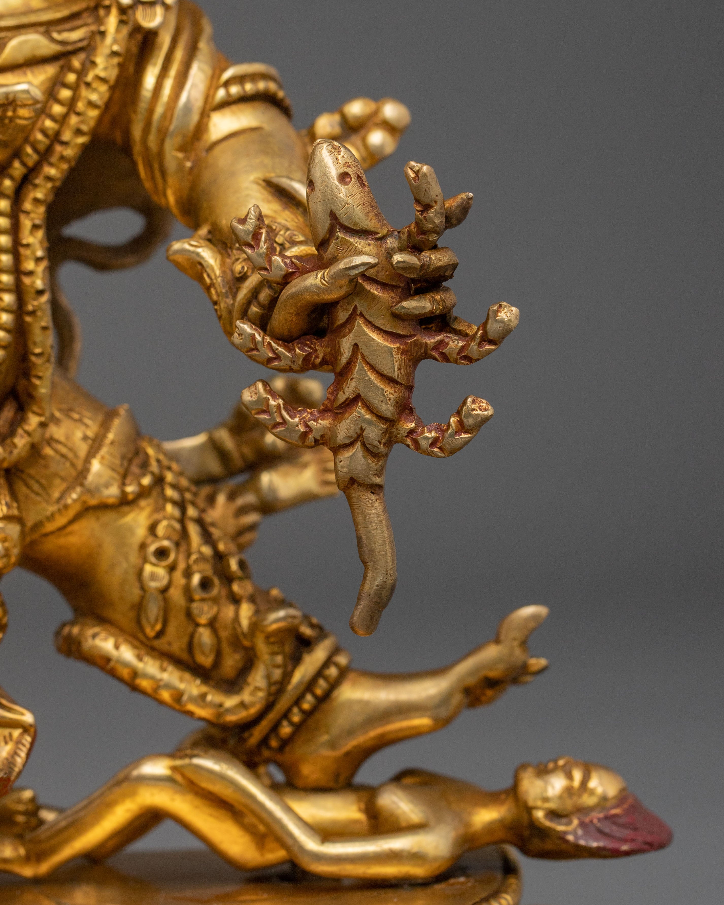 Guru Dragpo Traditional Statue | 24K Gold Gilded