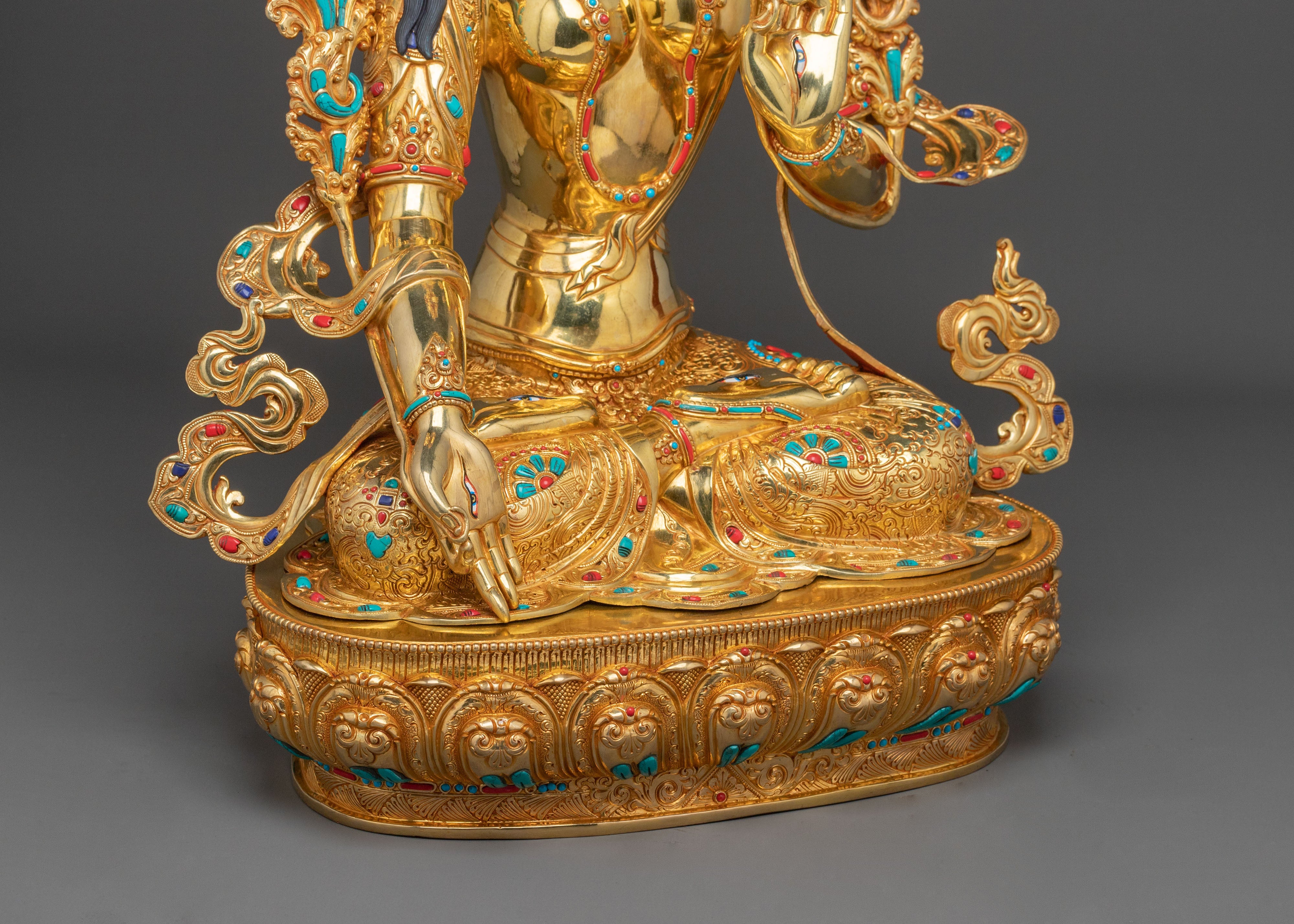 Radiant Sapta Locana Tara Statue | Buddhist Home Decor