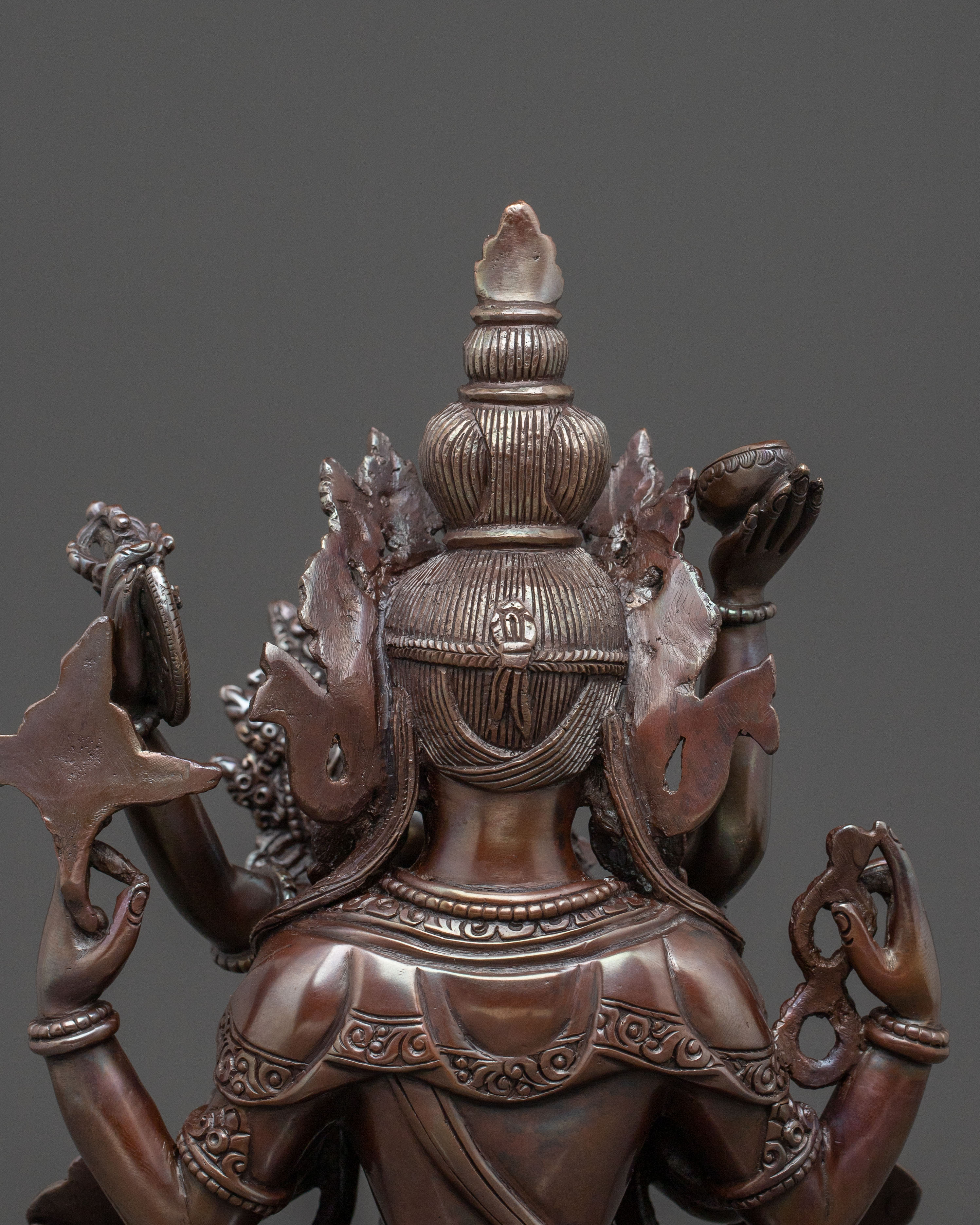 Chenrezig With Consort Statue: Compassion Deity
