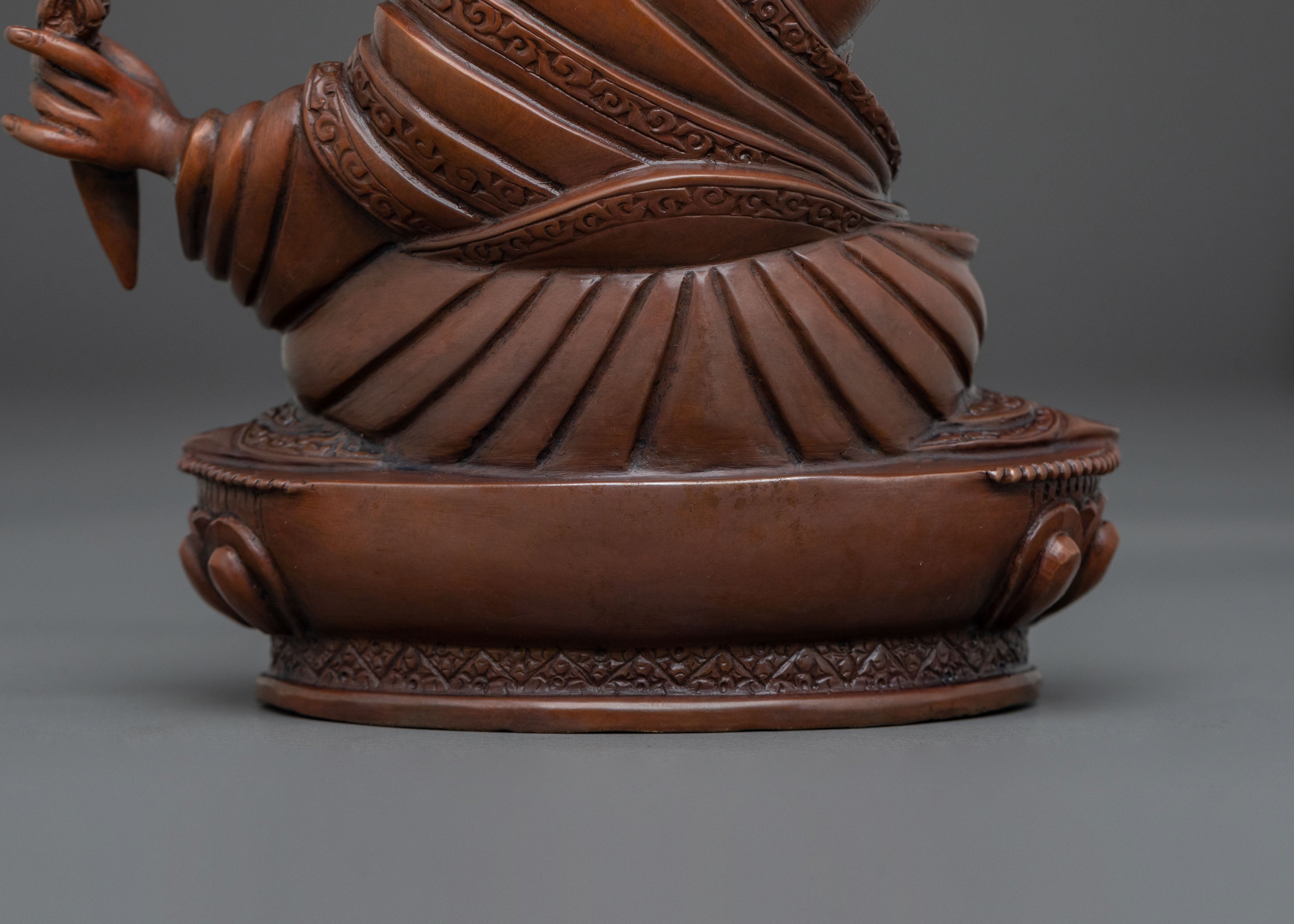 Karmapa Oxidized Copper Statue | Buddhist Altar Decor