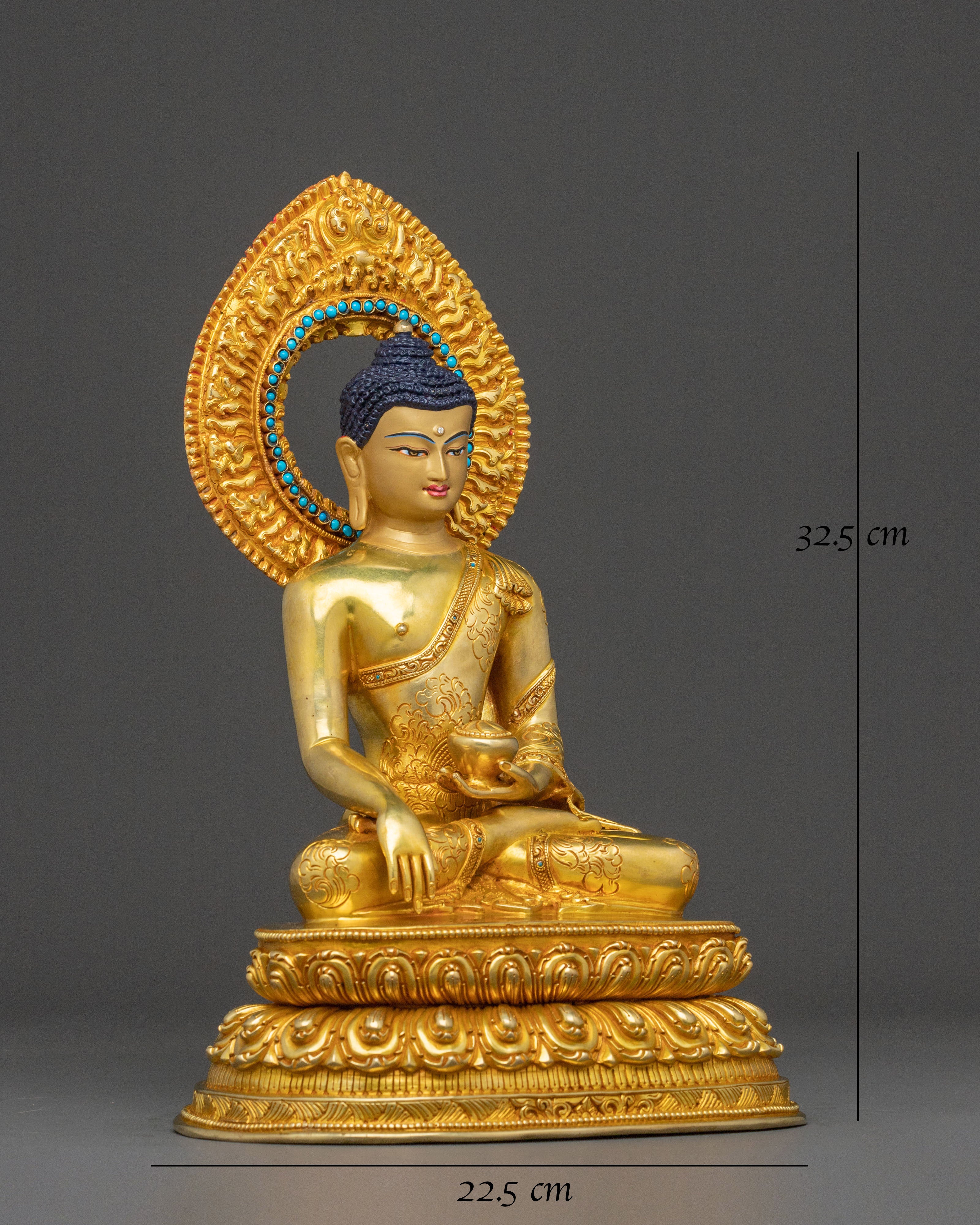 Serene Earth Touching Shakyamuni Buddha Statue
