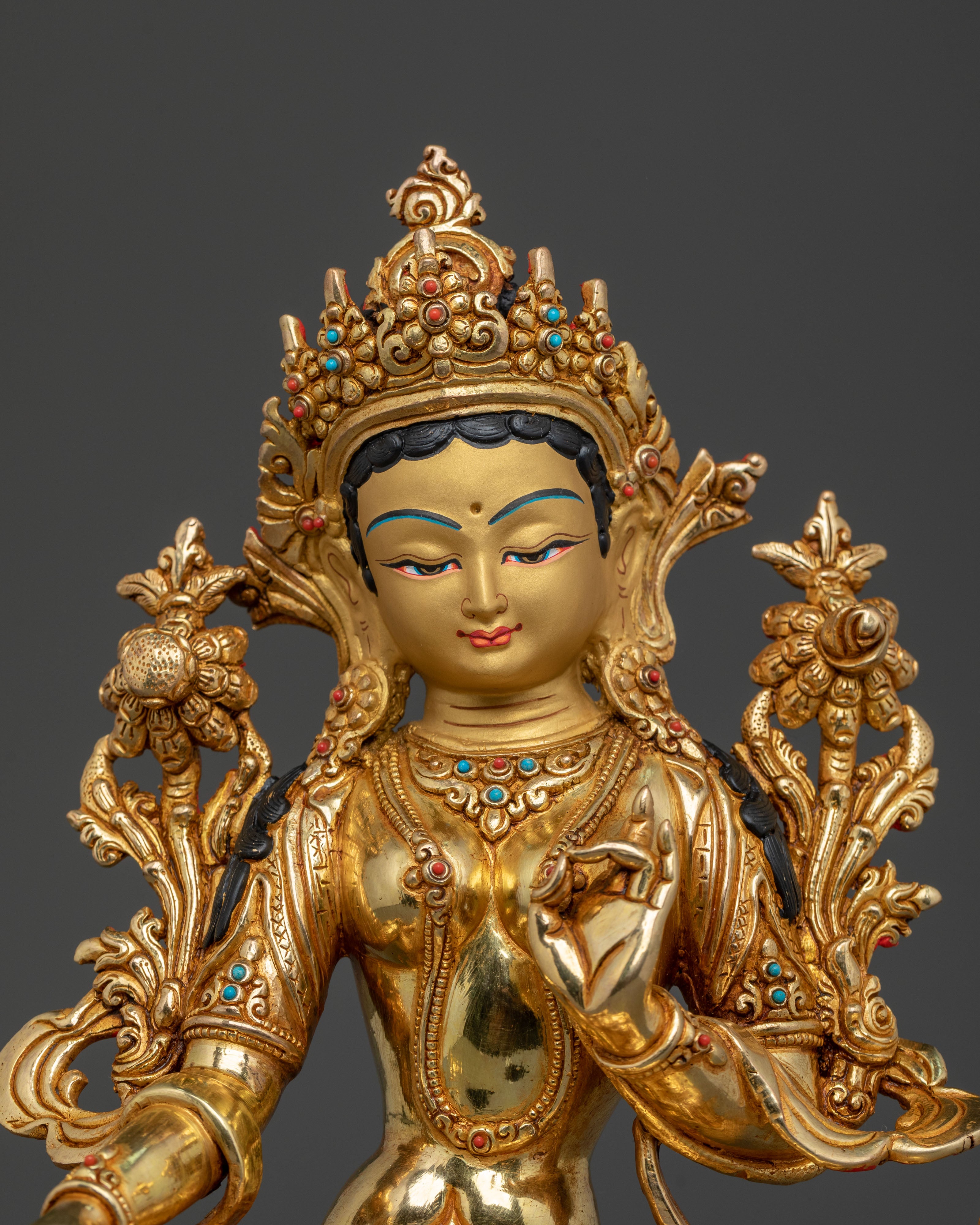 Handcrafted Green Tara Statue | Symbol of Compassion