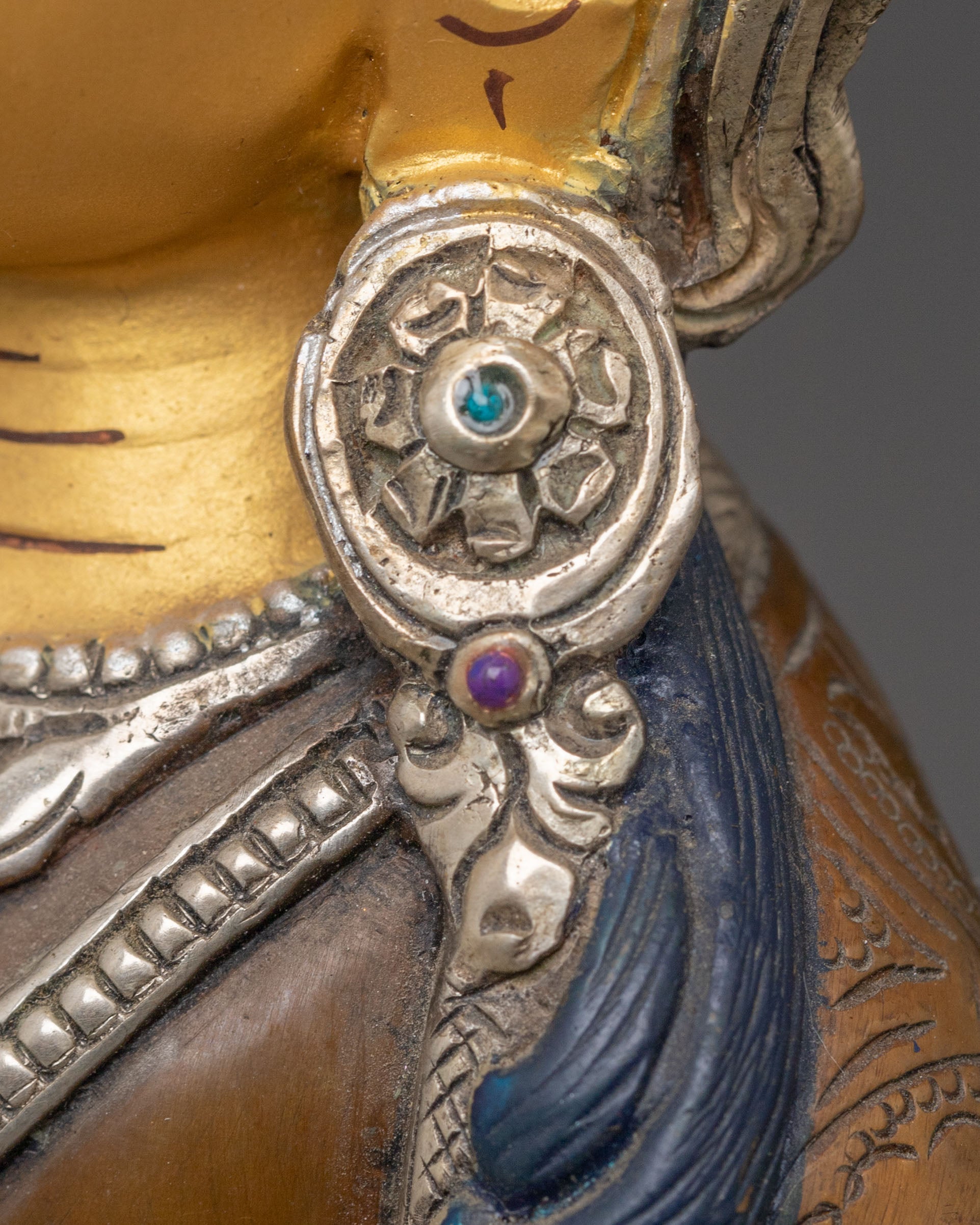 Handmade Copper Statue of Bodhisattva Ksitigarbha | Protector of Beings