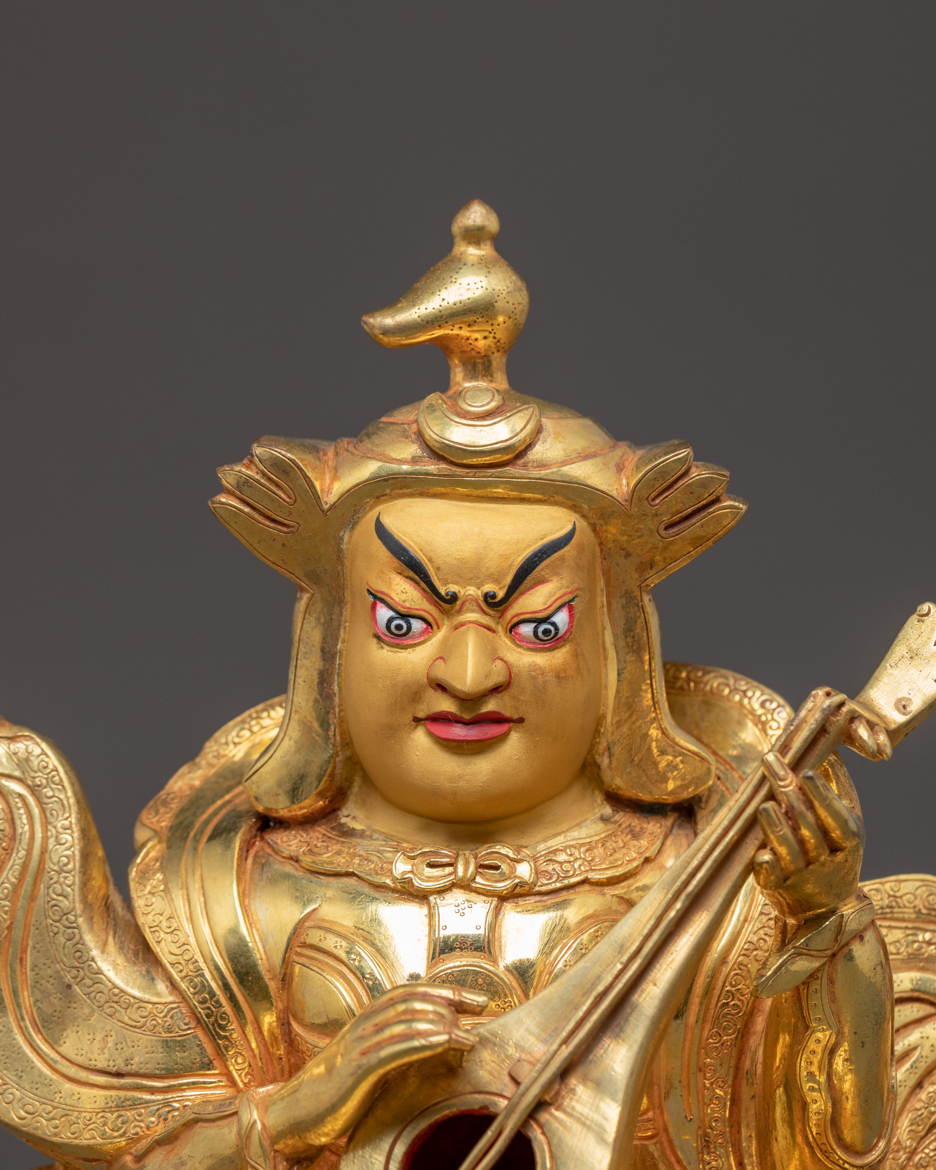 Handmade Dhritarashtra Protector Statue | Guardian of Dharma