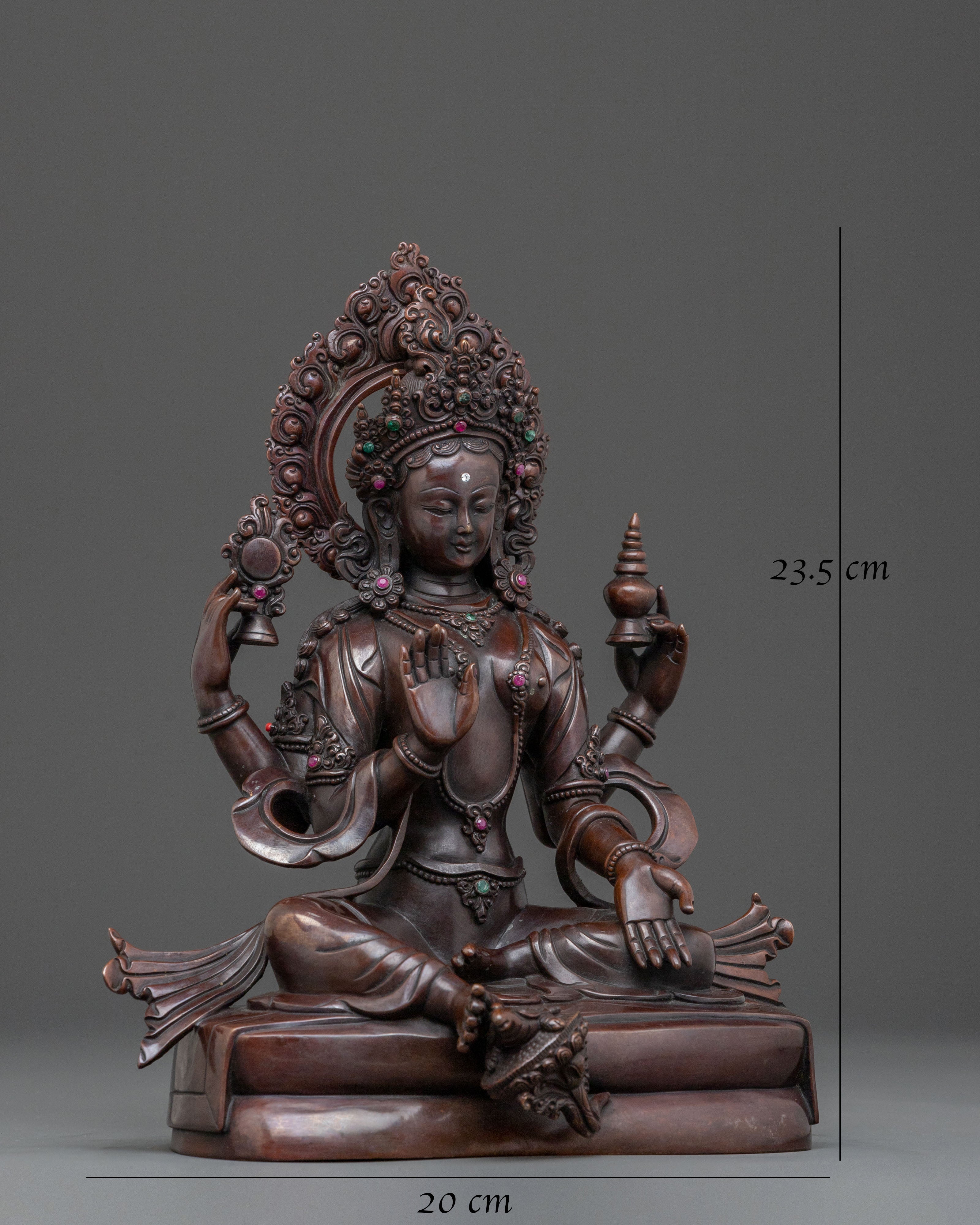 Goddess Laxmi: Handcrafted Sacred Statue