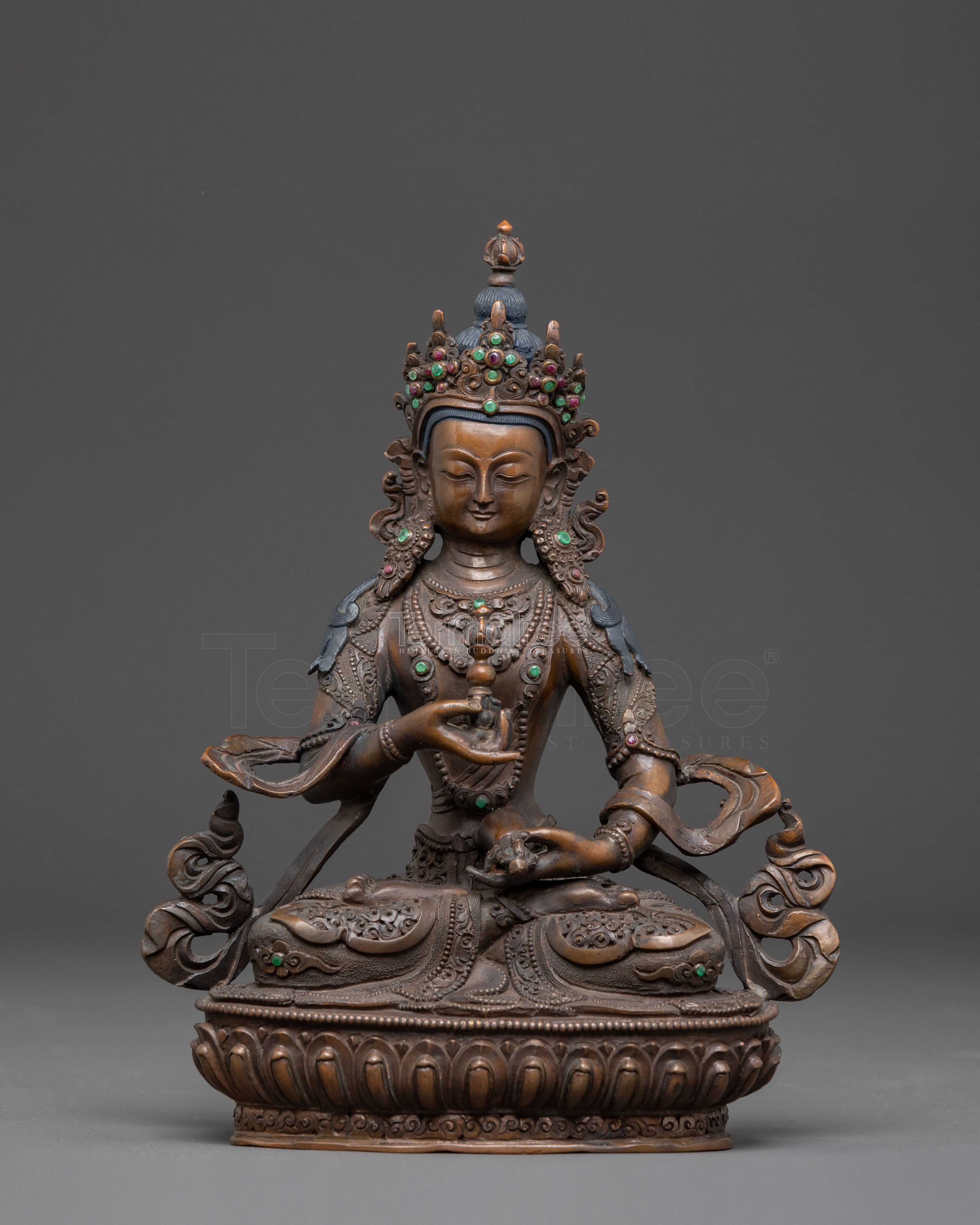 Handcrafted Copper Statue of Vajrasattva 