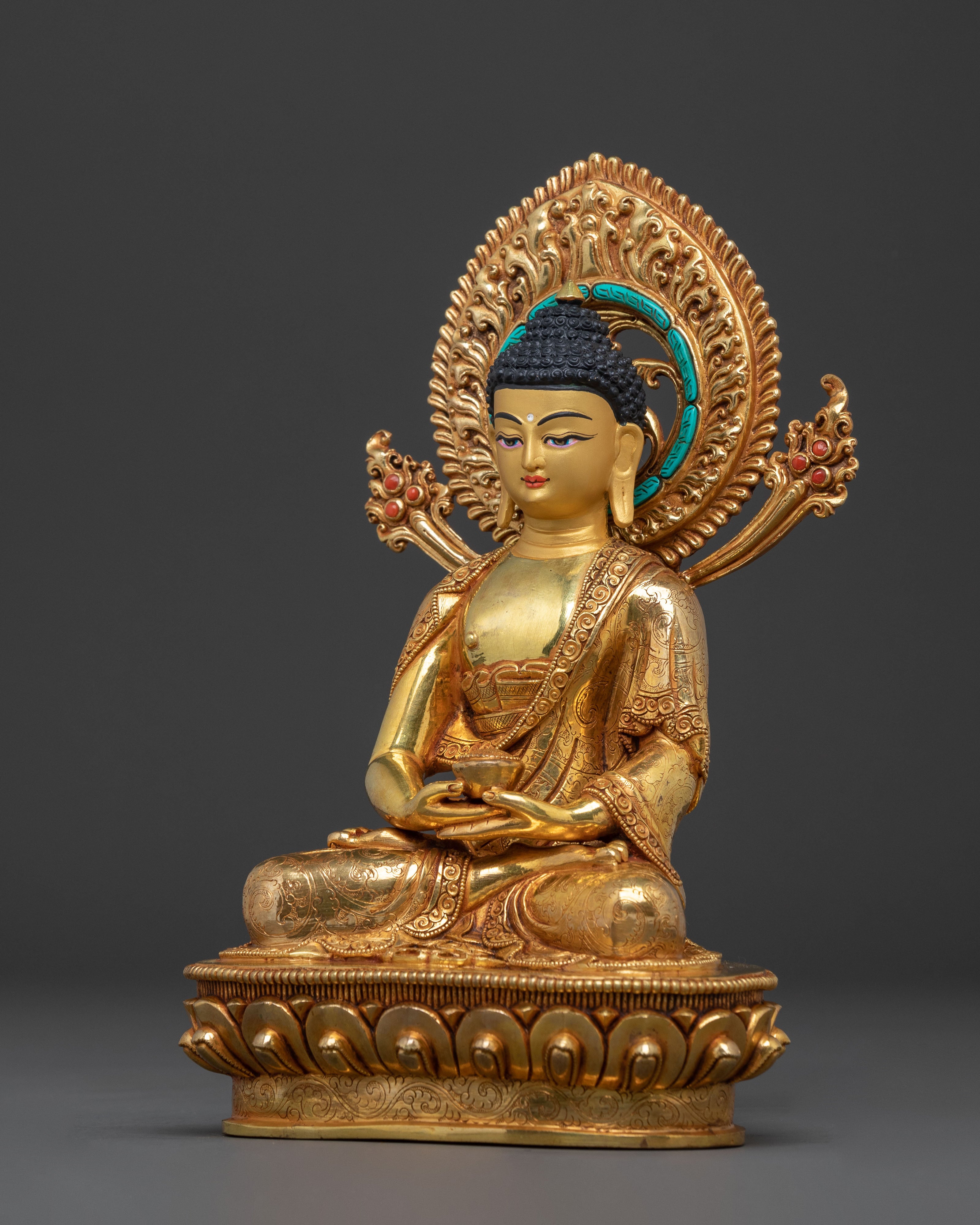 Handmade Amitabha Buddha Meditation Statue