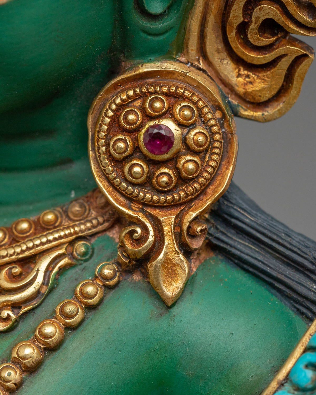 Shyamatara Copper Sculpture | Tibetan Guardian Figurine