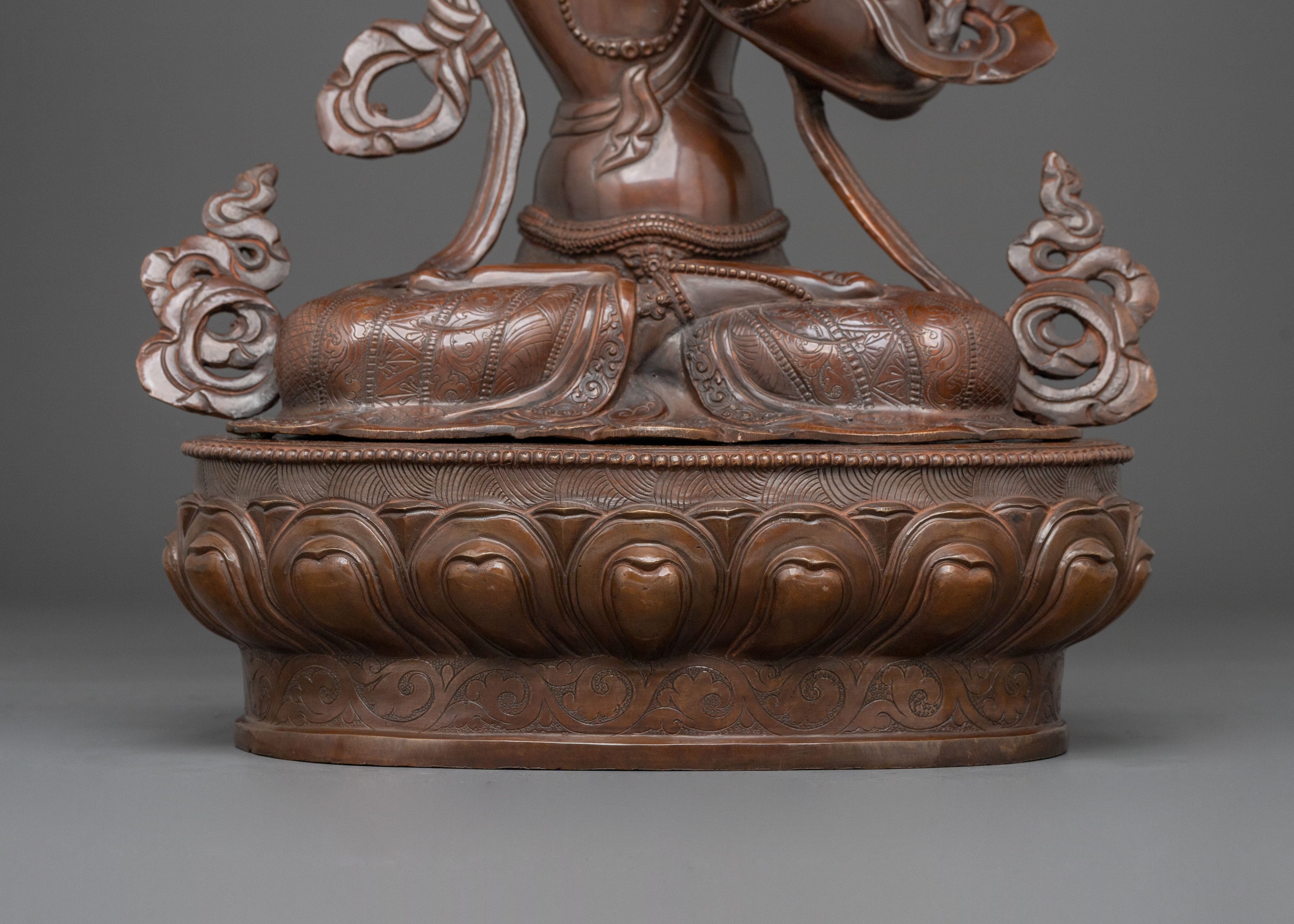Manjushri Statue of Sacred Wisdom | Meditation Altar Sculpture