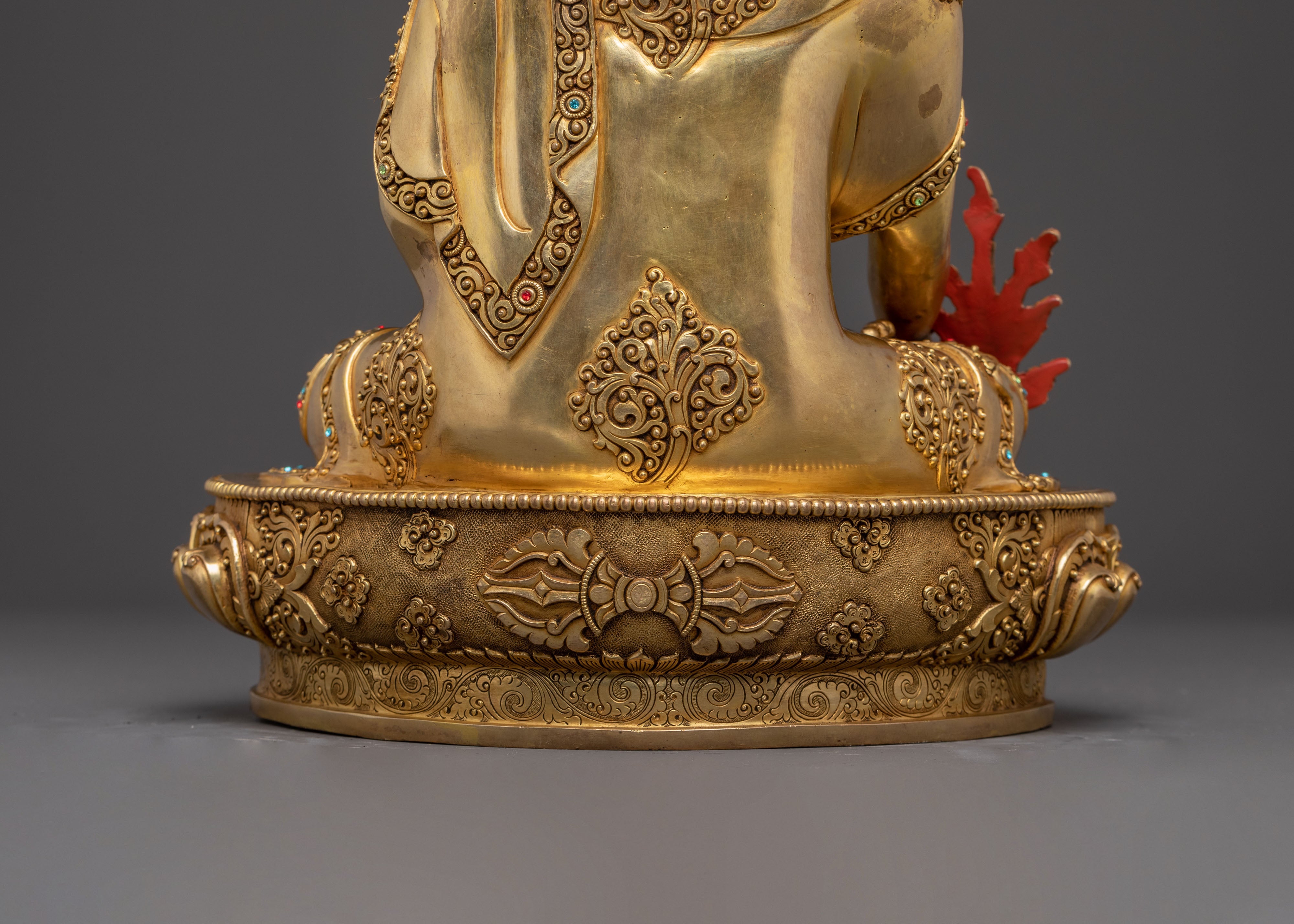 Handmade Medicine Buddha with Healing Power – 24K Gold Gilded