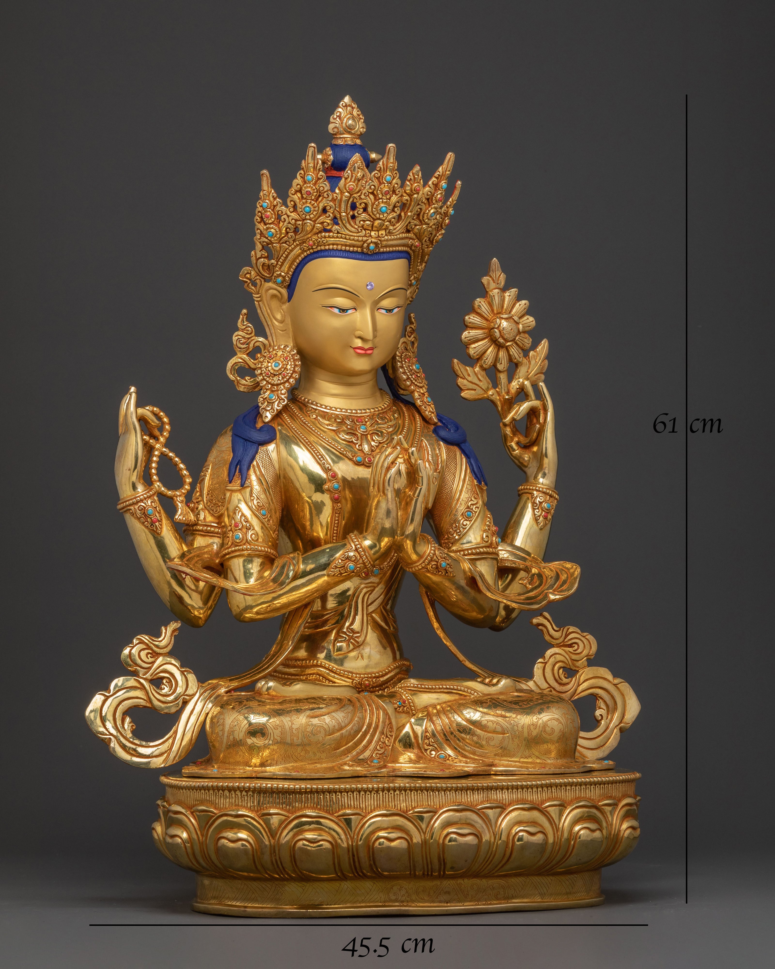embodiment of compassion chenrezig statue