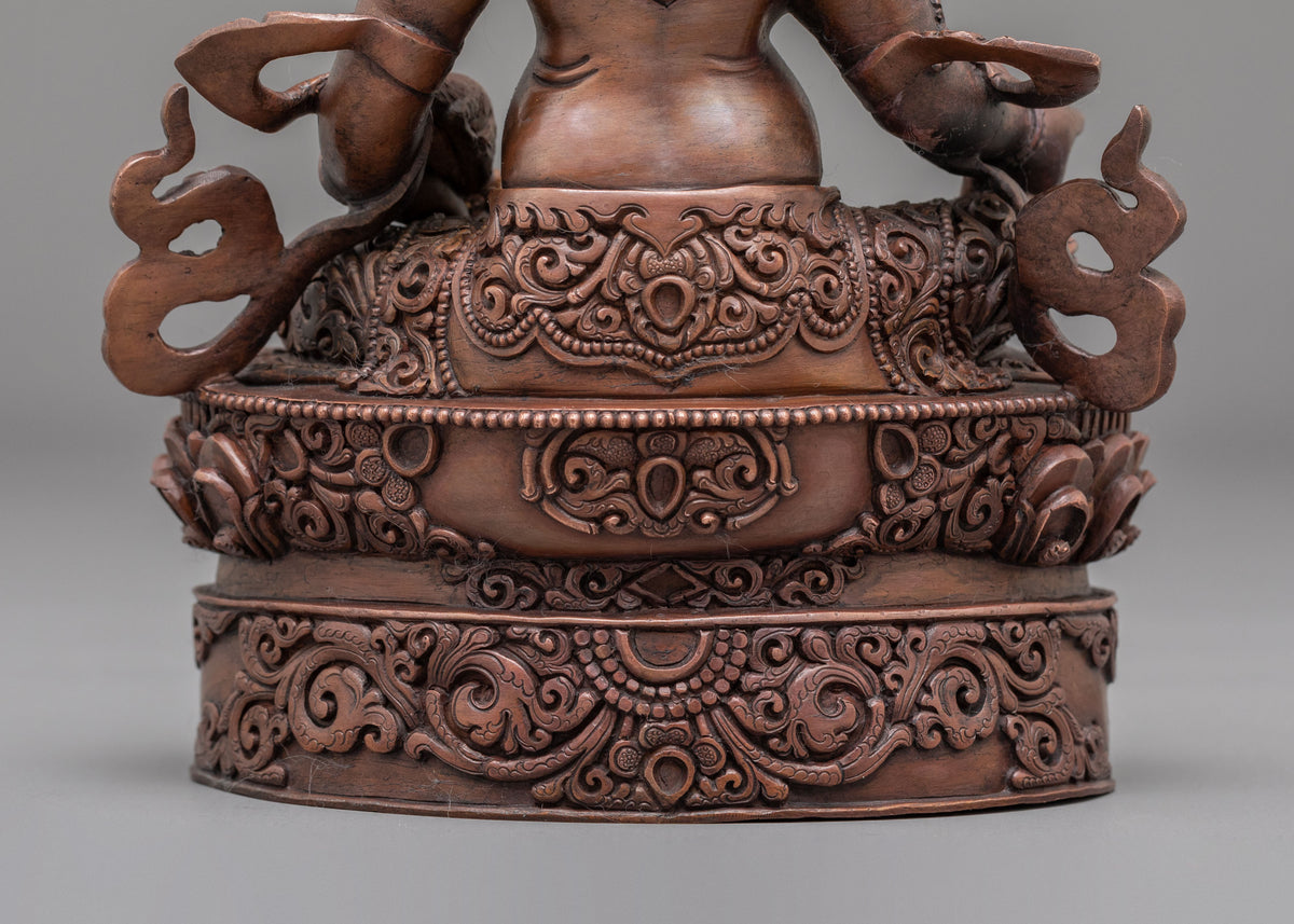 Dzambhala Oxidized Statue | Buddhist God of Wealth