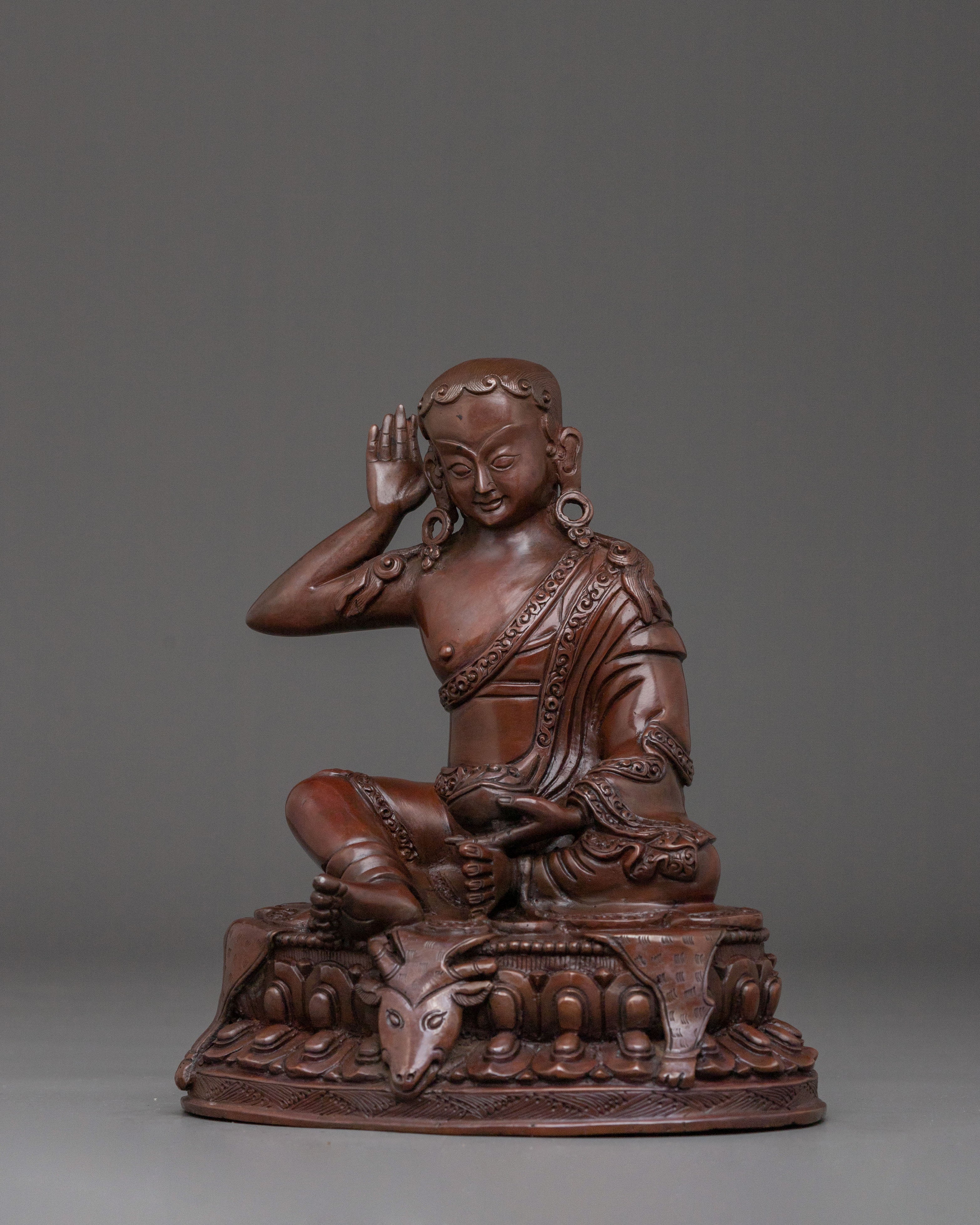 Tibetan Buddhist Master Milarepa Statue